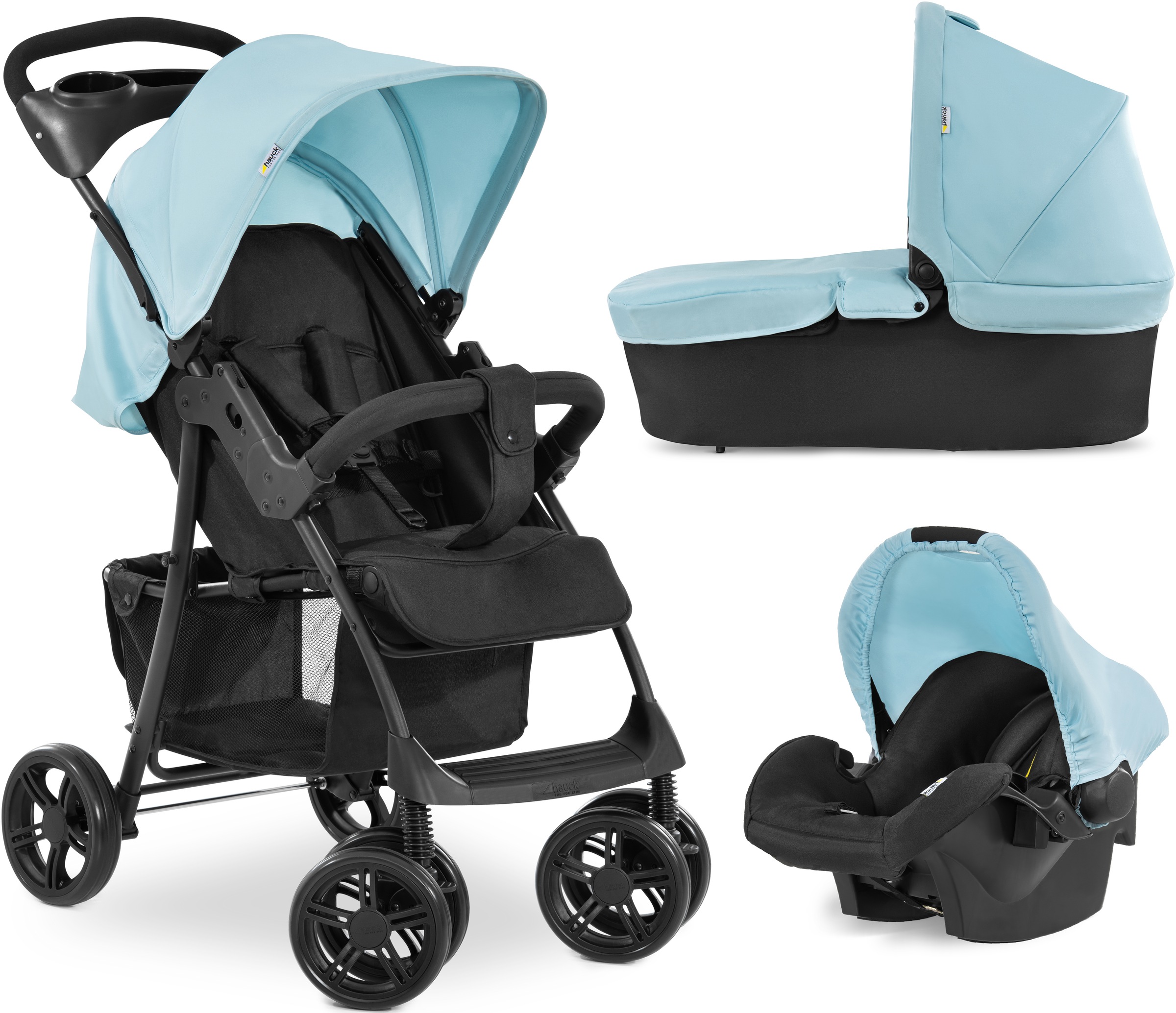 Image of Hauck Kombi-Kinderwagen »Shopper Trioset«, 22 kg, mit Babywanne und Babyschale; Kinderwagen bei Ackermann Versand Schweiz