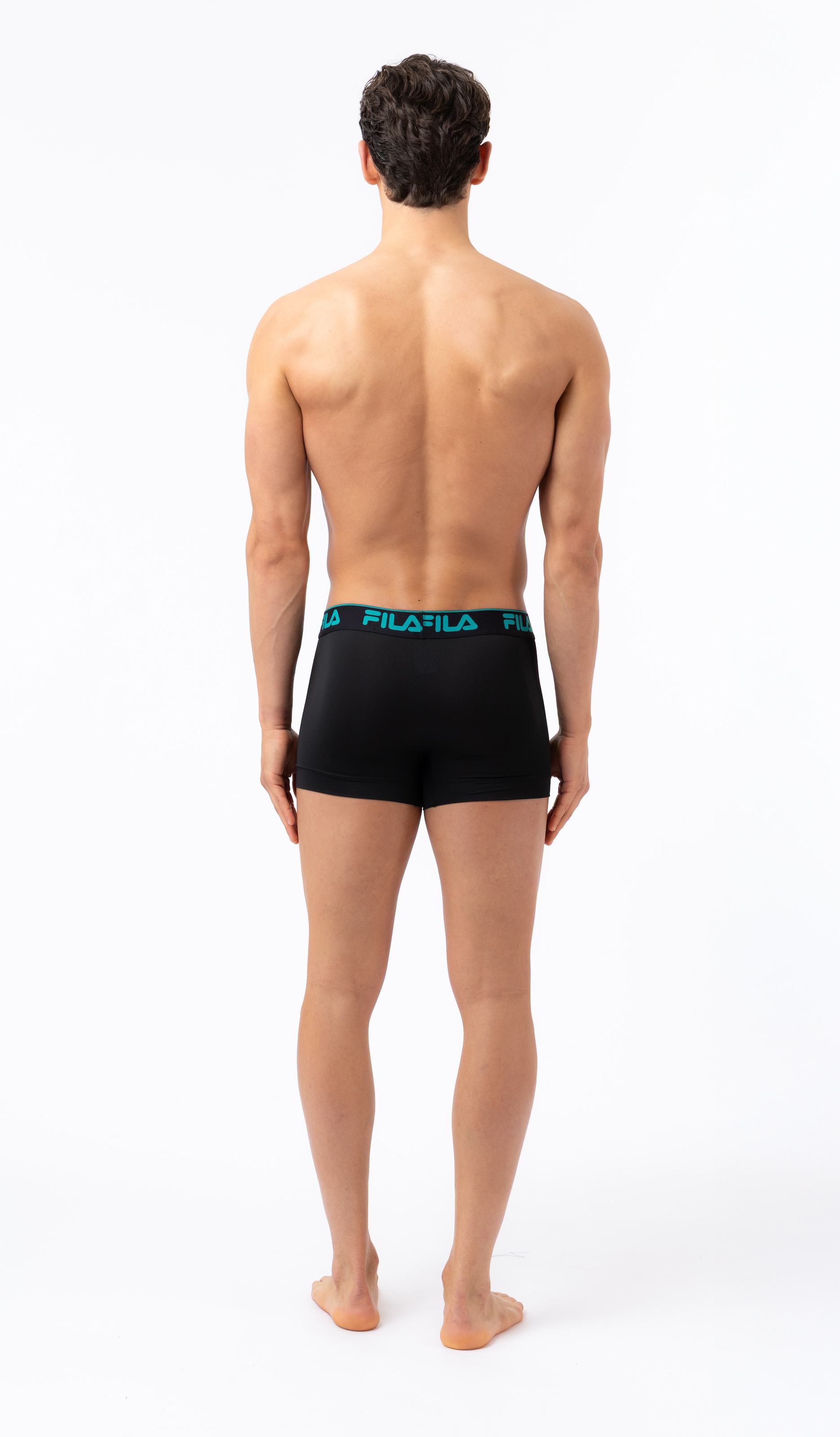 Fila Boxer 4er Pack,  ohne Eingriff, mit farbigem Logobund, Multipack