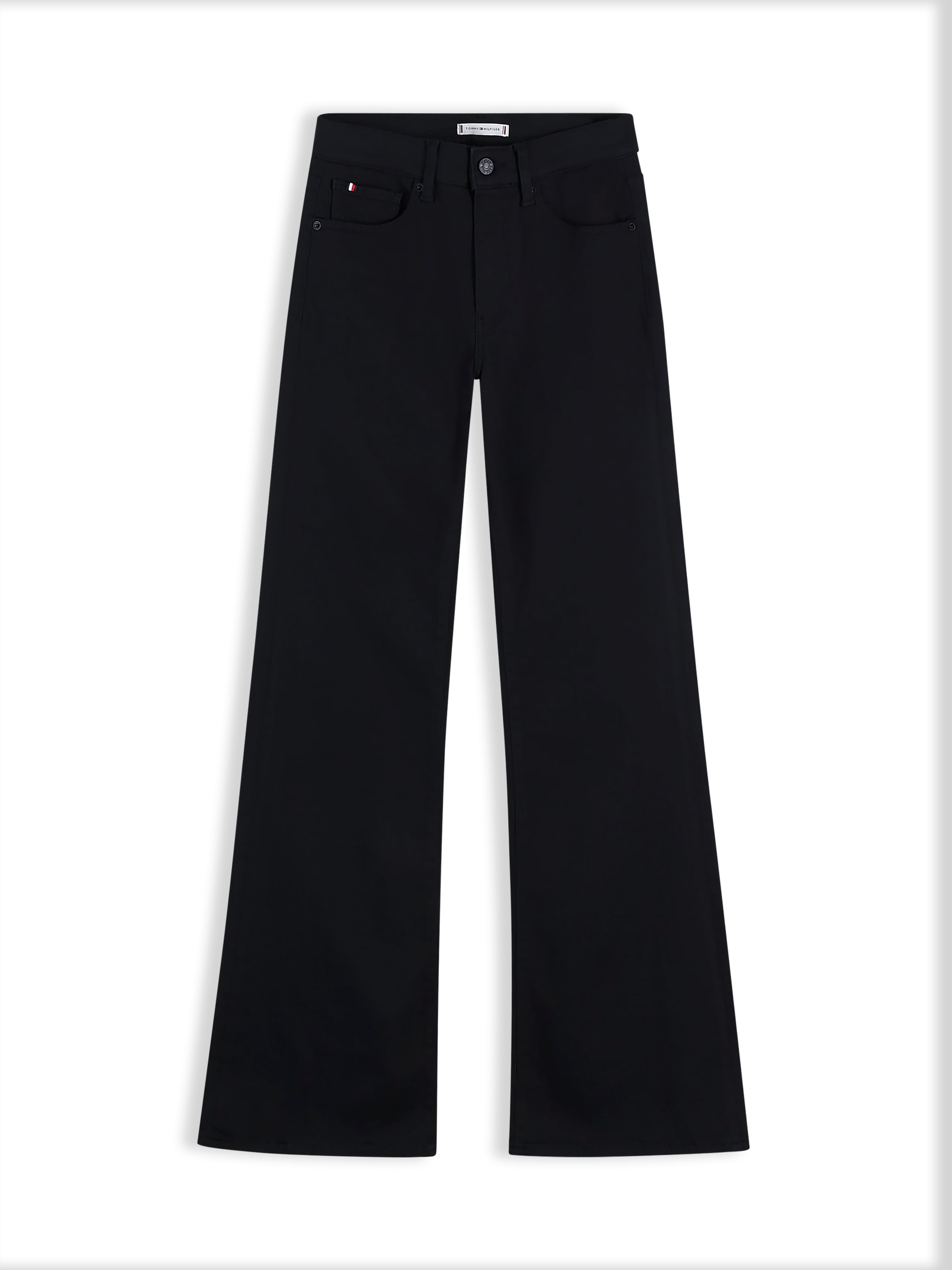 Tommy Hilfiger Jeans bootcut »LUNA MID RISE FLARE STAY BLACK« mélange de coton, coupe évasée, taille mi-haute