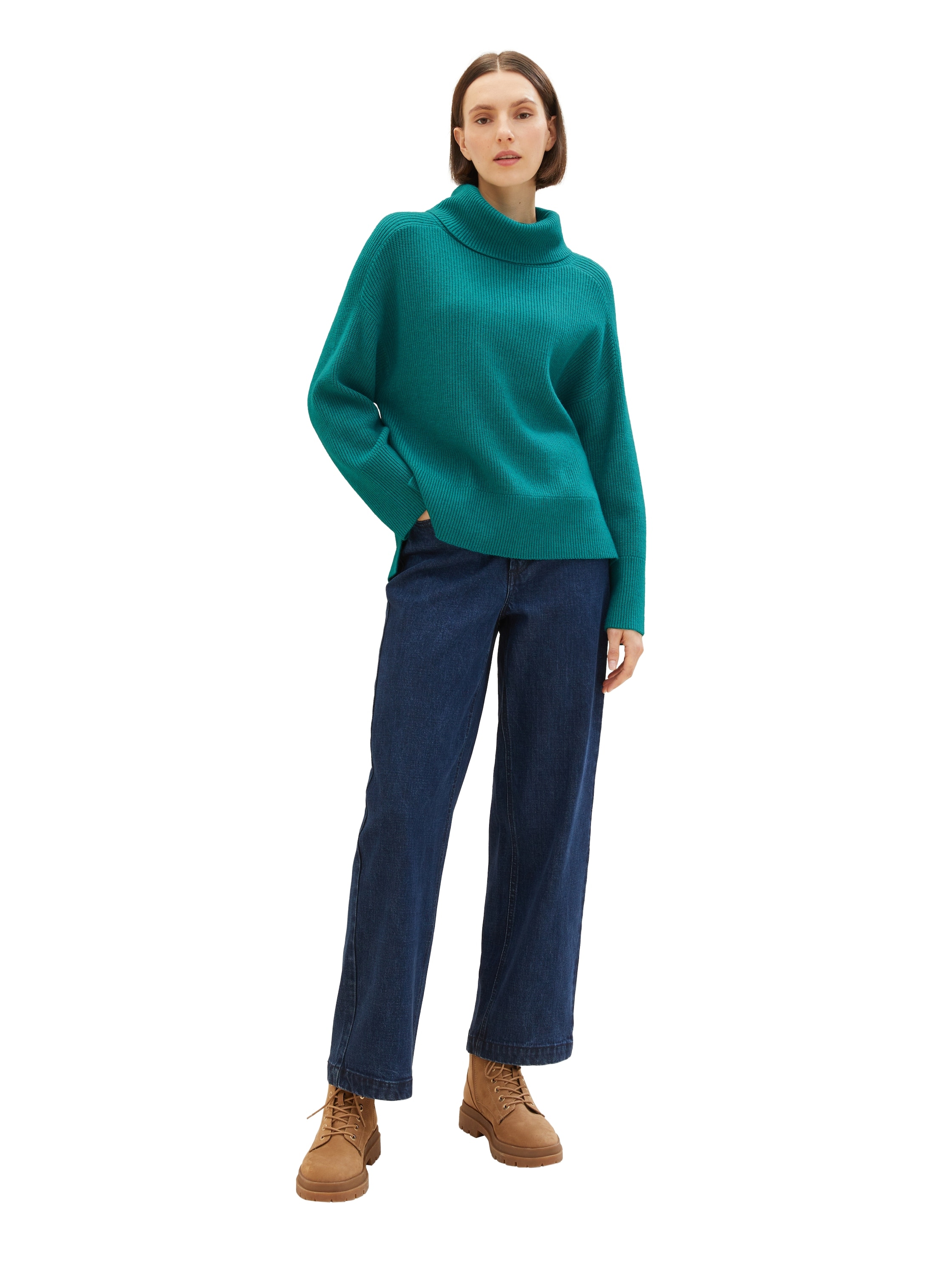 TOM TAILOR Strickpullover, mit Markenlabel