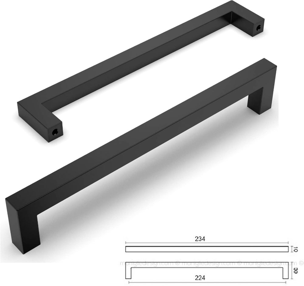 KOCHSTATION Ilot de cuisine »KS-Luna« largeur 225 cm, 4 portes, 8 compartiments intérieurs, 4 places assises, portes amorties