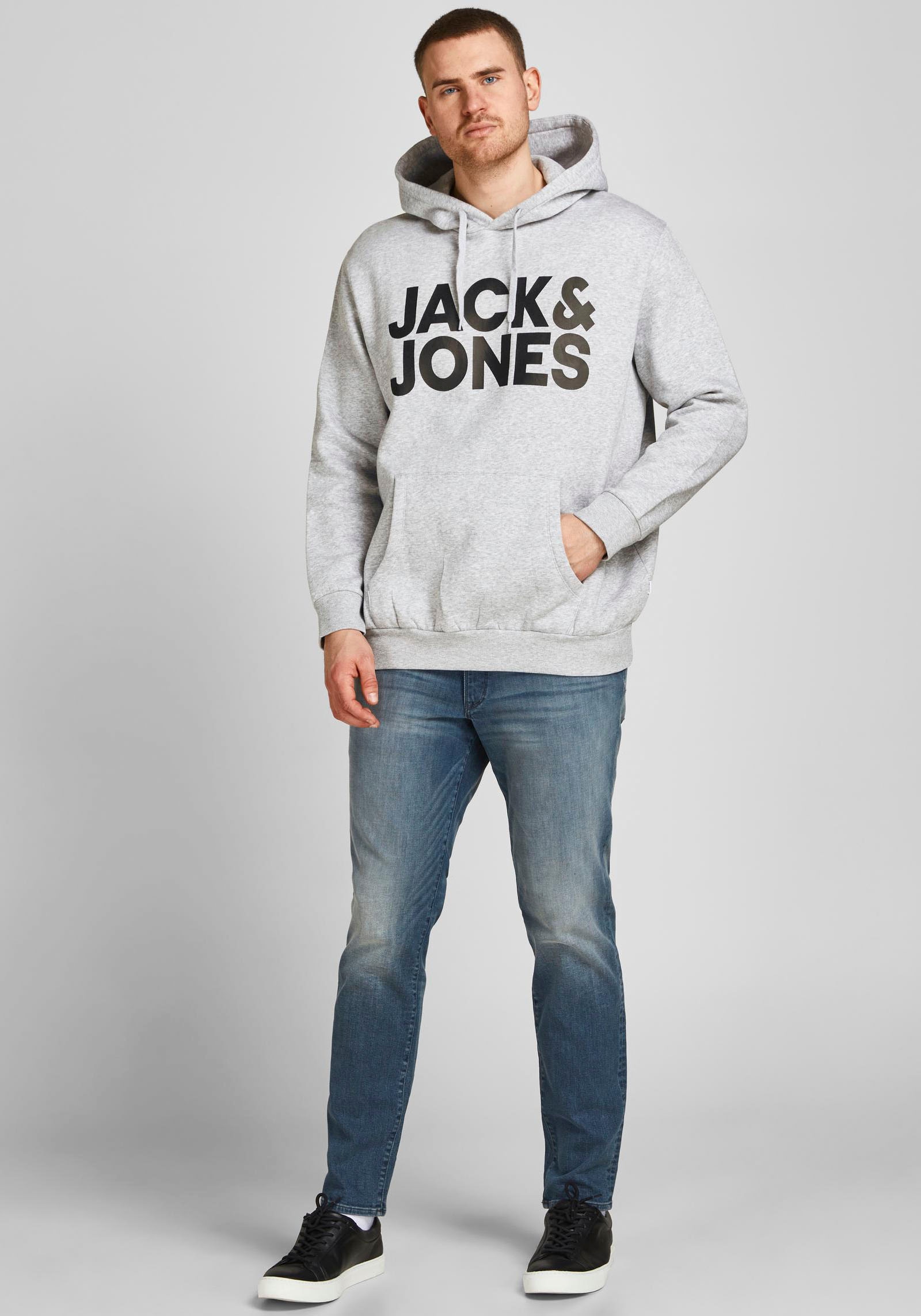 Jack & Jones PlusSize Kapuzensweatshirt »CORP LOGO SWEAT HOOD«, Bis Grösse 6XL