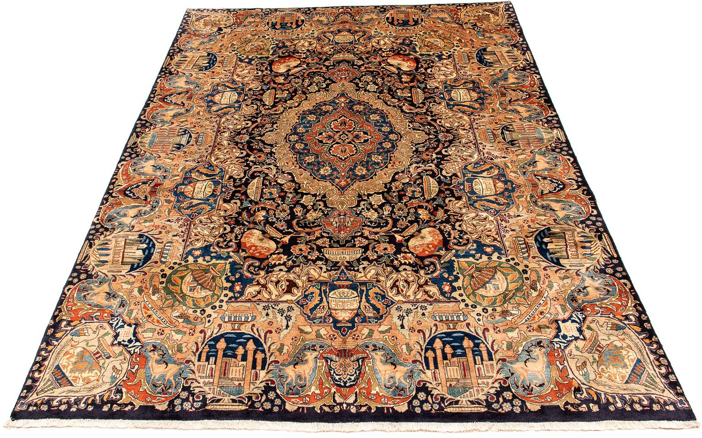 Image of morgenland Orientteppich »Perser - Classic - 387 x 296 cm - mehrfarbig«, rechteckig, 10 mm Höhe, Wohnzimmer, Handgeknüpft, Einzelstück mit Zertifikat bei Ackermann Versand Schweiz