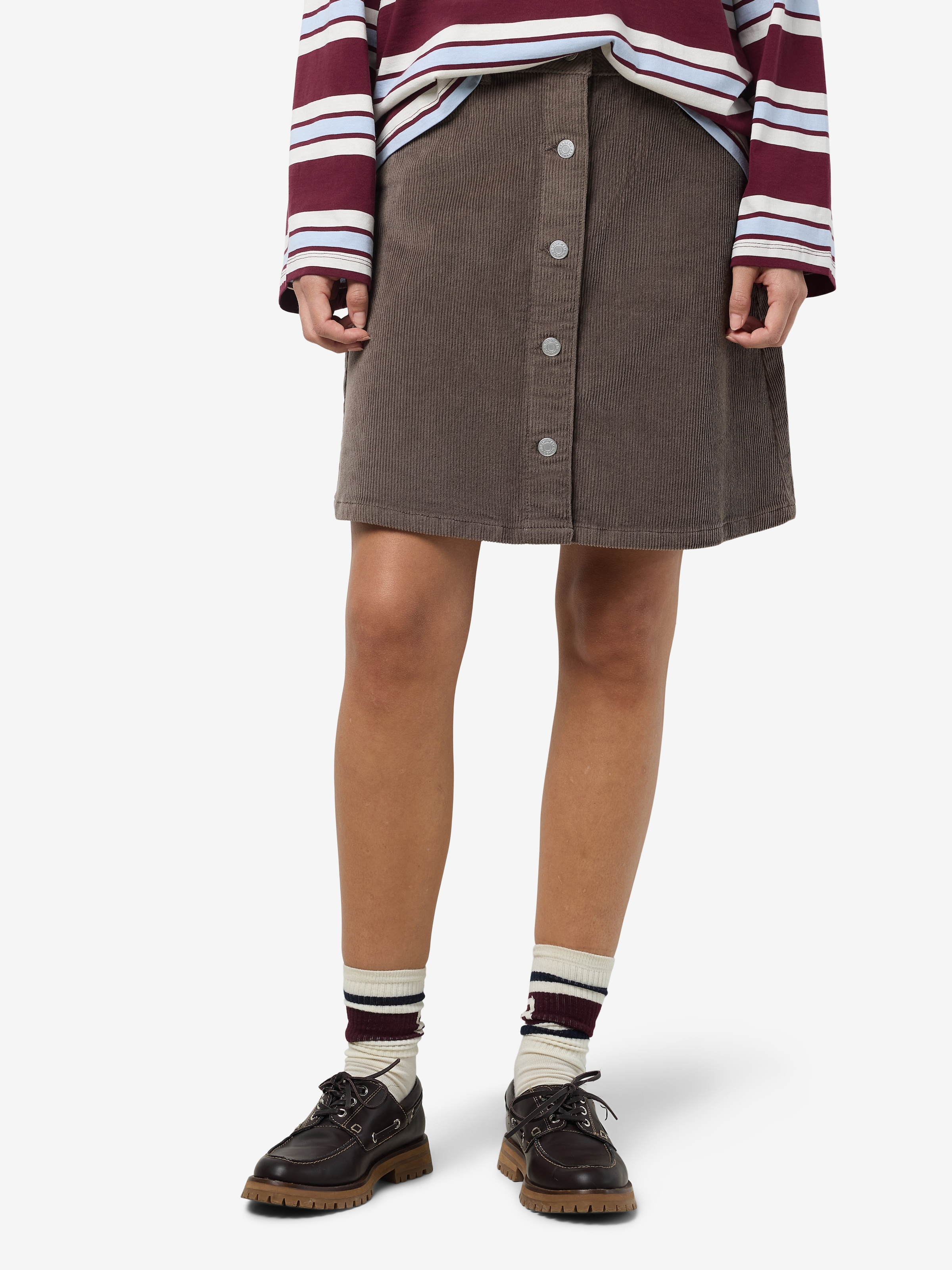 Image of Noisy may Cordrock "NMRONNIE NW A SHAPE SKIRT CORDUROY NOOS"