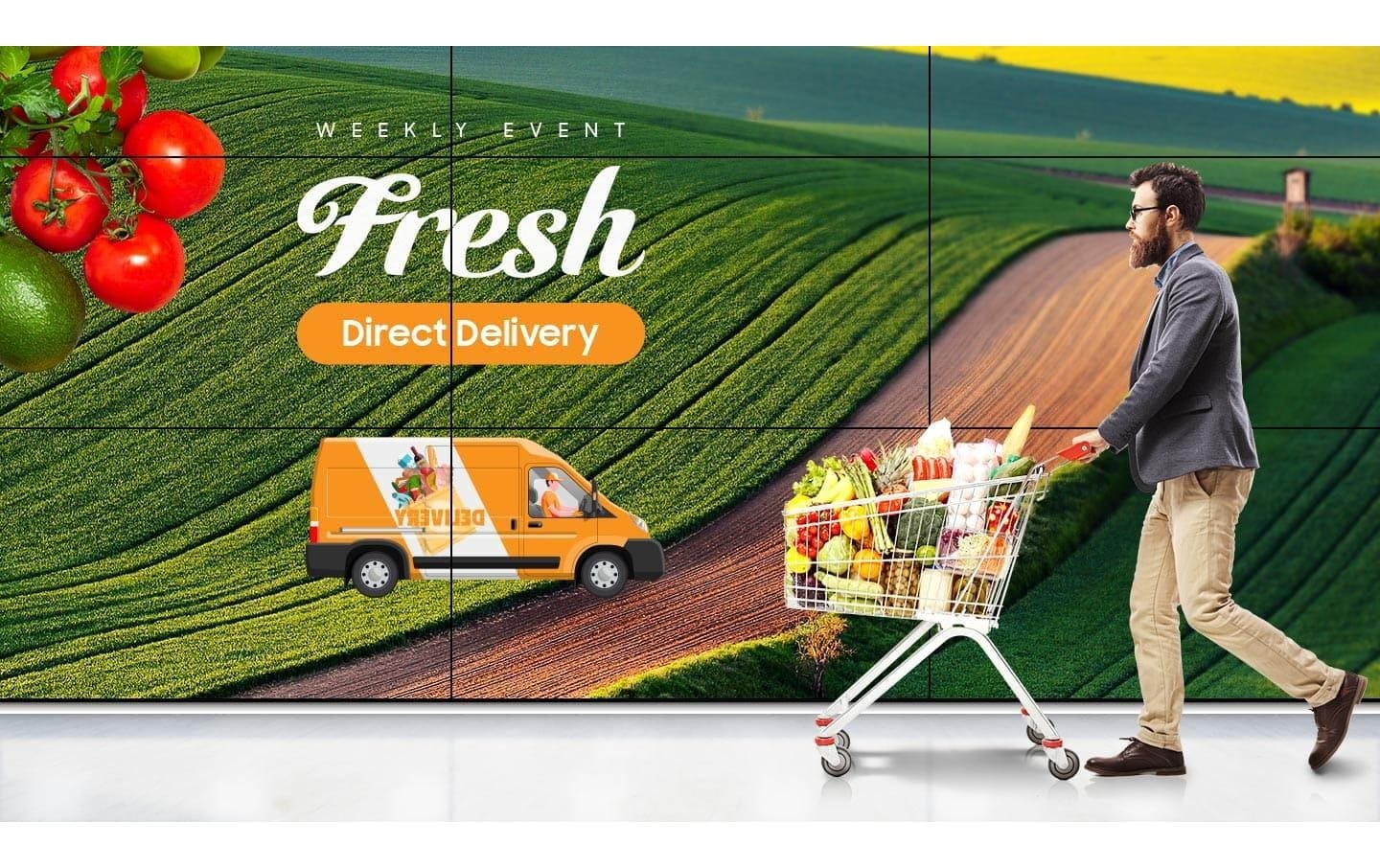 Samsung LCD-LED Fernseher »Videowall Display VM46B-U 4«, Full HD