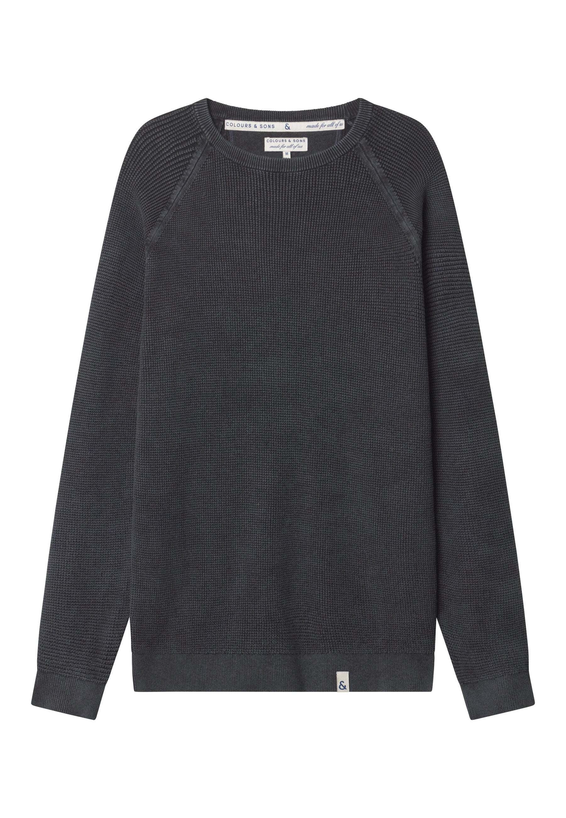 Strickpullover »colours & sons Pullover Roundneck Washed«