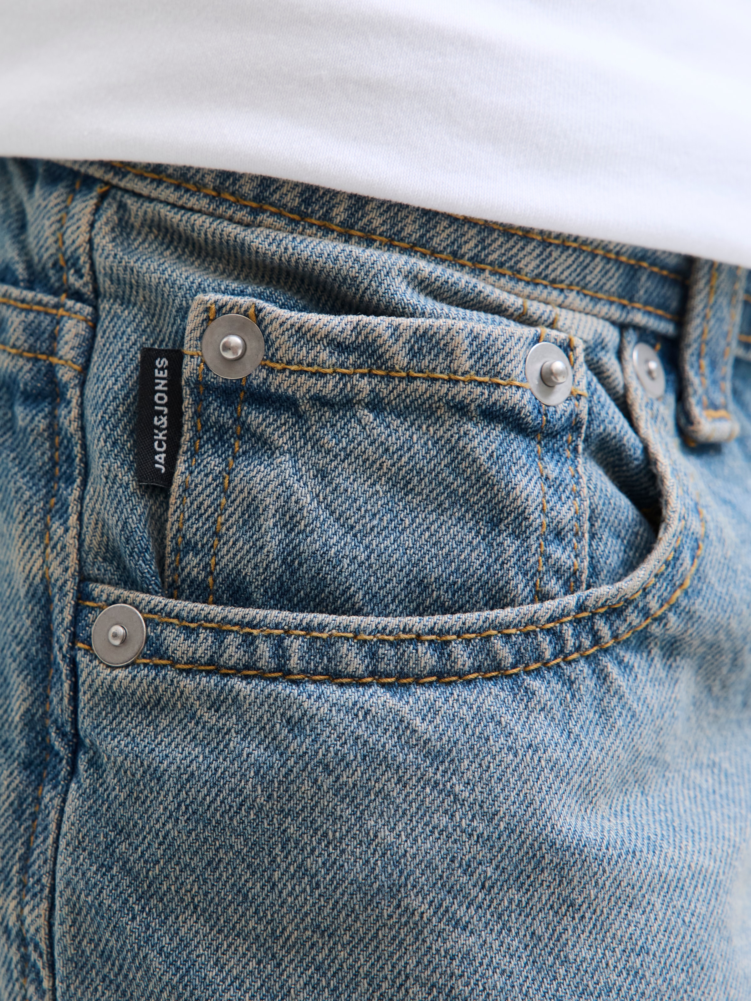 Jack & Jones Junior Shorts »JJIALEX mit Relaxed Fit und hoher Taille«, unifarben, modisch, relaxed fit, Web