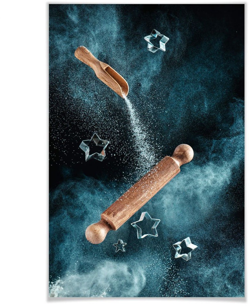 Image of Wall-Art Poster »moderne Küche Kekse Backen«, Lebensmittel, (1 St.), Poster, Wandbild, Bild, Wandposter bei Ackermann Versand Schweiz