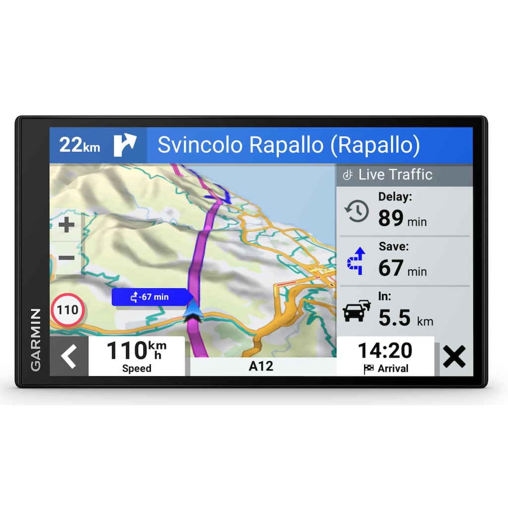 Garmin Navigationsgerät »DriveSmart«, (Europa (45 Länder) Karten-Updates)