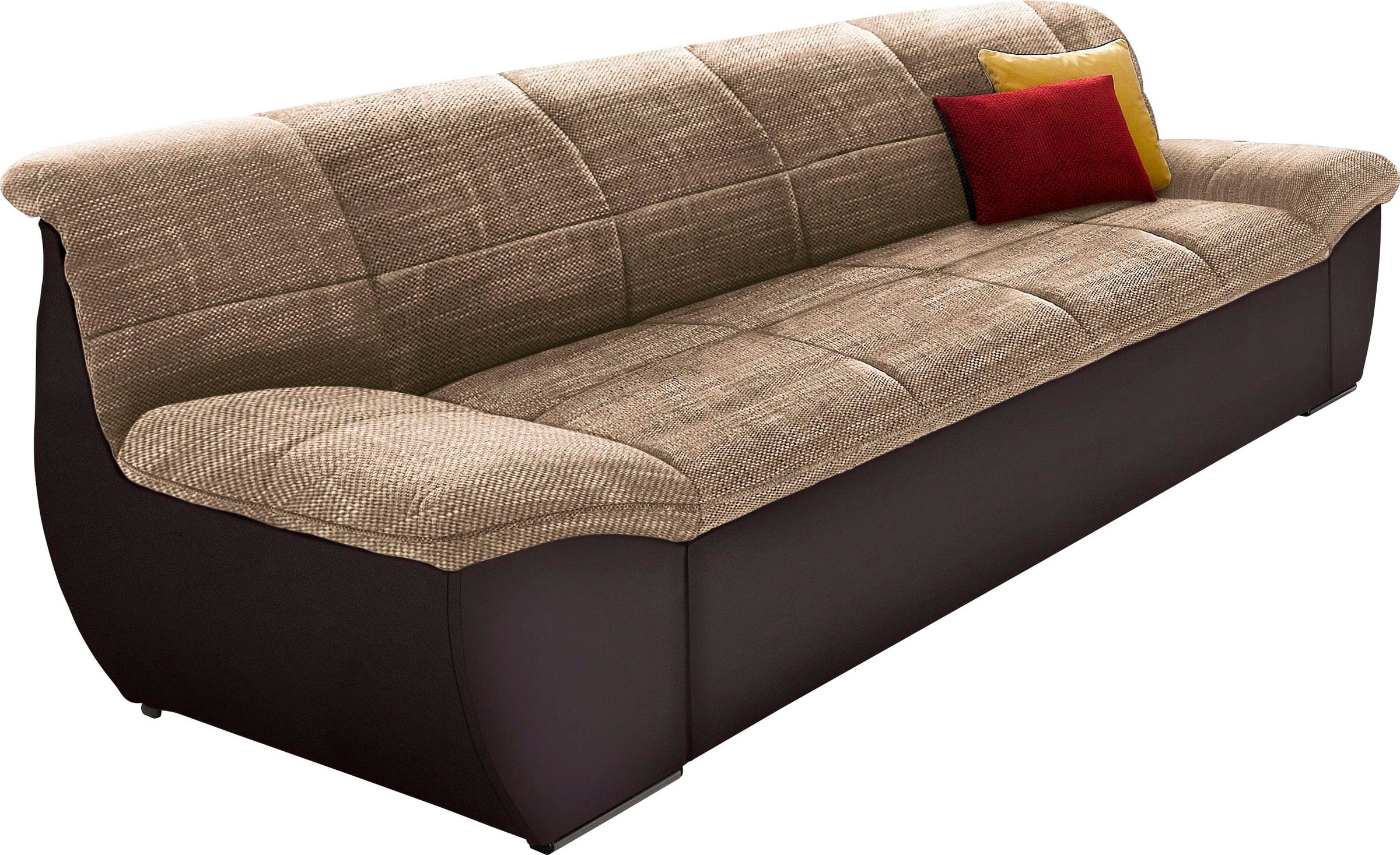 Image of DOMO collection 3-Sitzer "SPLASH Breite 232 cm, moderne Sitz- und Rückensteppung, komfortabel" flache Armlehnen zum Entspannen