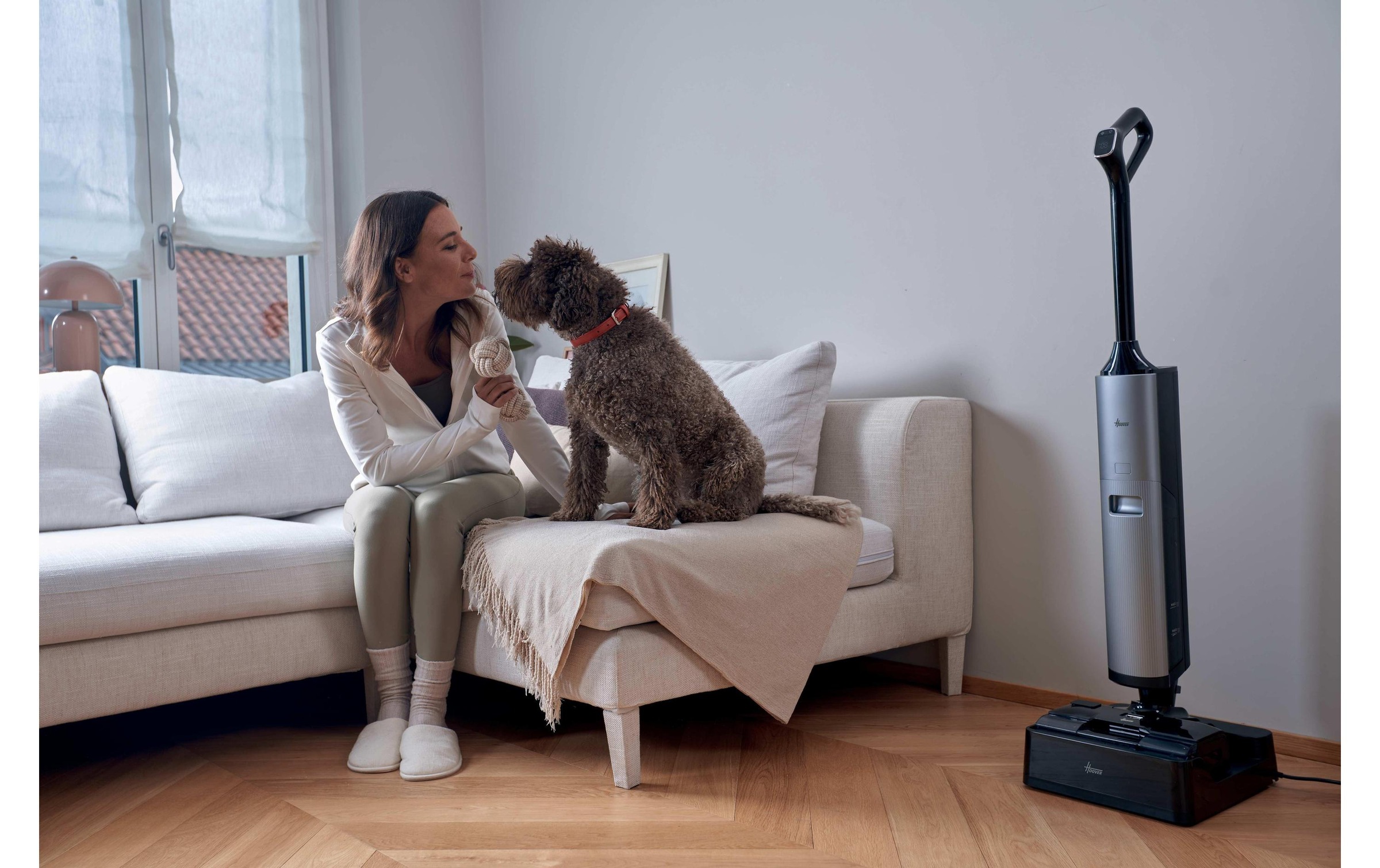Hoover Nass-Trocken-Akkusauger »HW6 Ultra Clean HW600 11« Nass- und Trockensauger mit 20.000 Pa Saugkraft und LED-Display