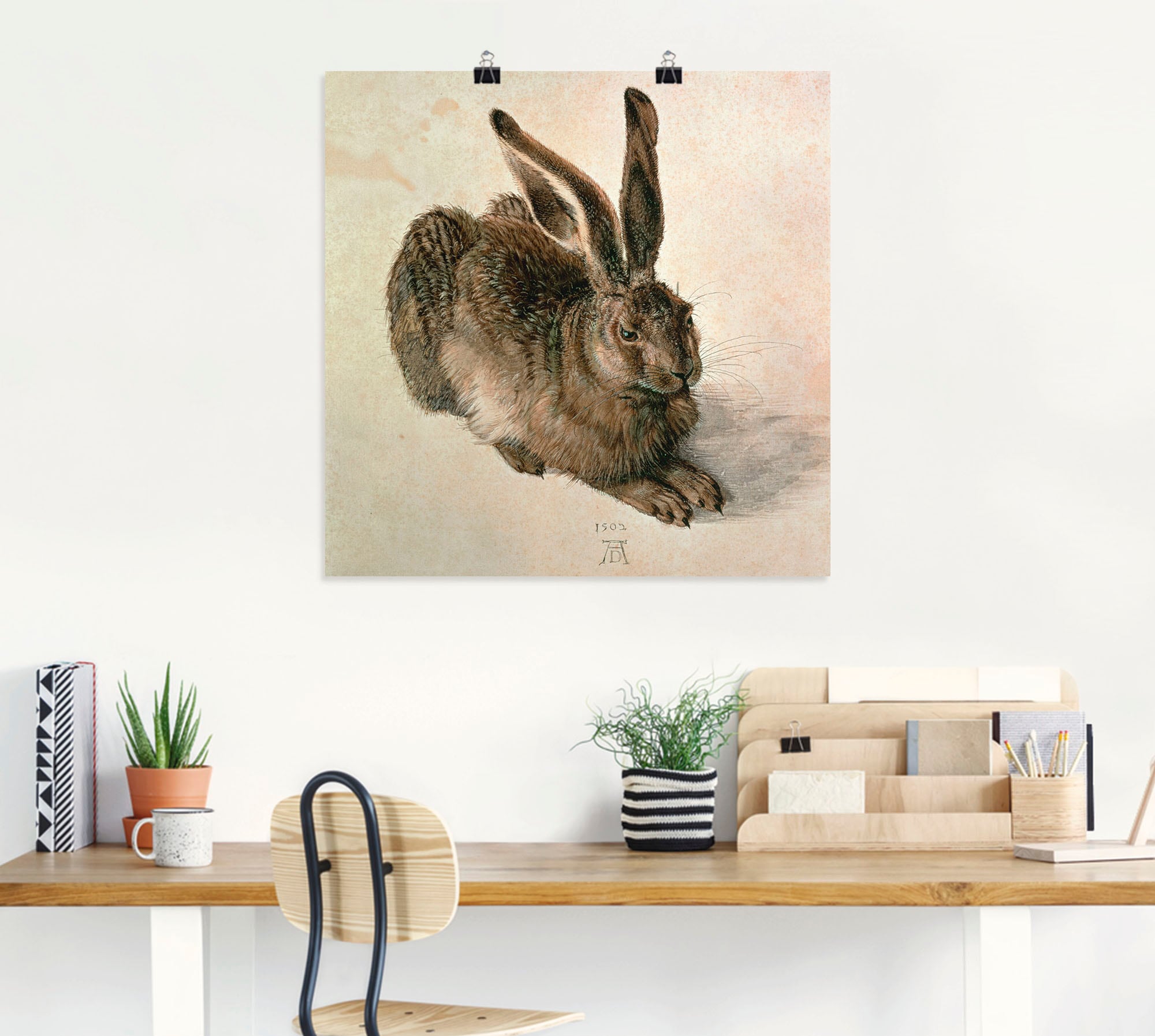 Artland Wandbild »Junger Feldhase. 1502«, Wildtiere, (1 St.), als Leinwandbild, Poster in verschied. Grössen