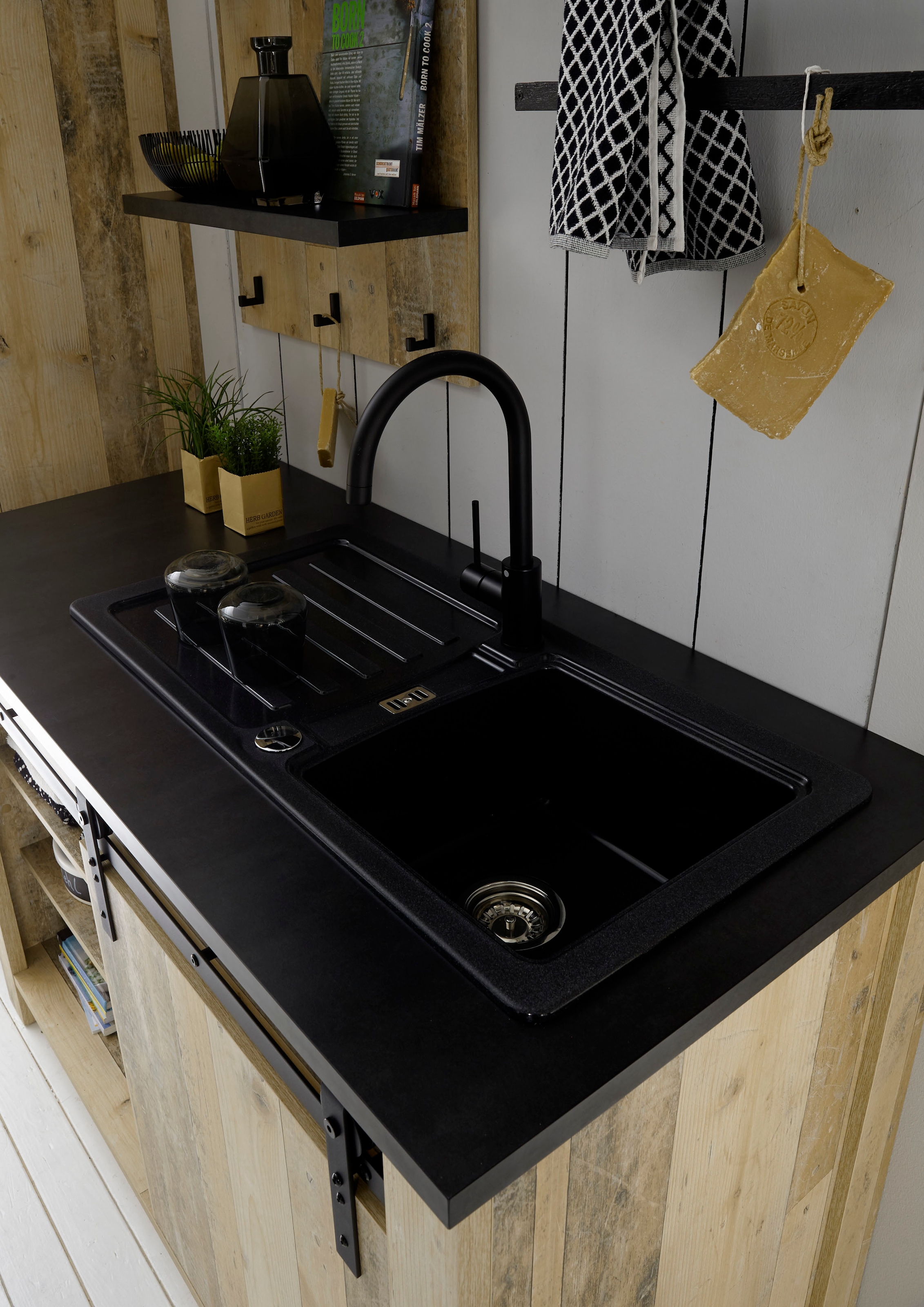 Home affaire Cuisine »Sherwood« Breite 210 cm, ohne E-Geräte