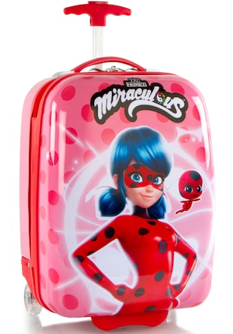 Kinderkoffer »Miraculous Lady Bug rosa, 46 cm«, 2 Rollen