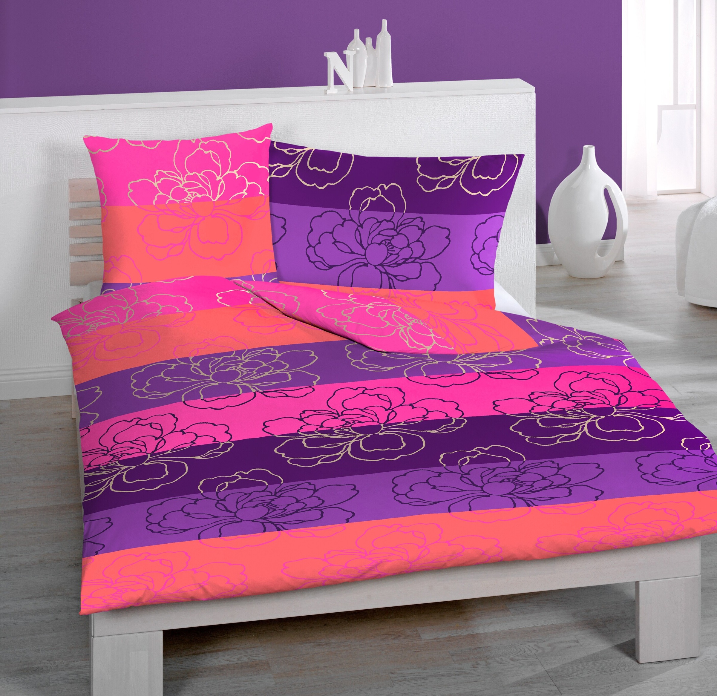 Image of HOME FASHION Bettbezug »Cynthia«, (1 St.), verdeckter Reissverschluss bei Ackermann Versand Schweiz