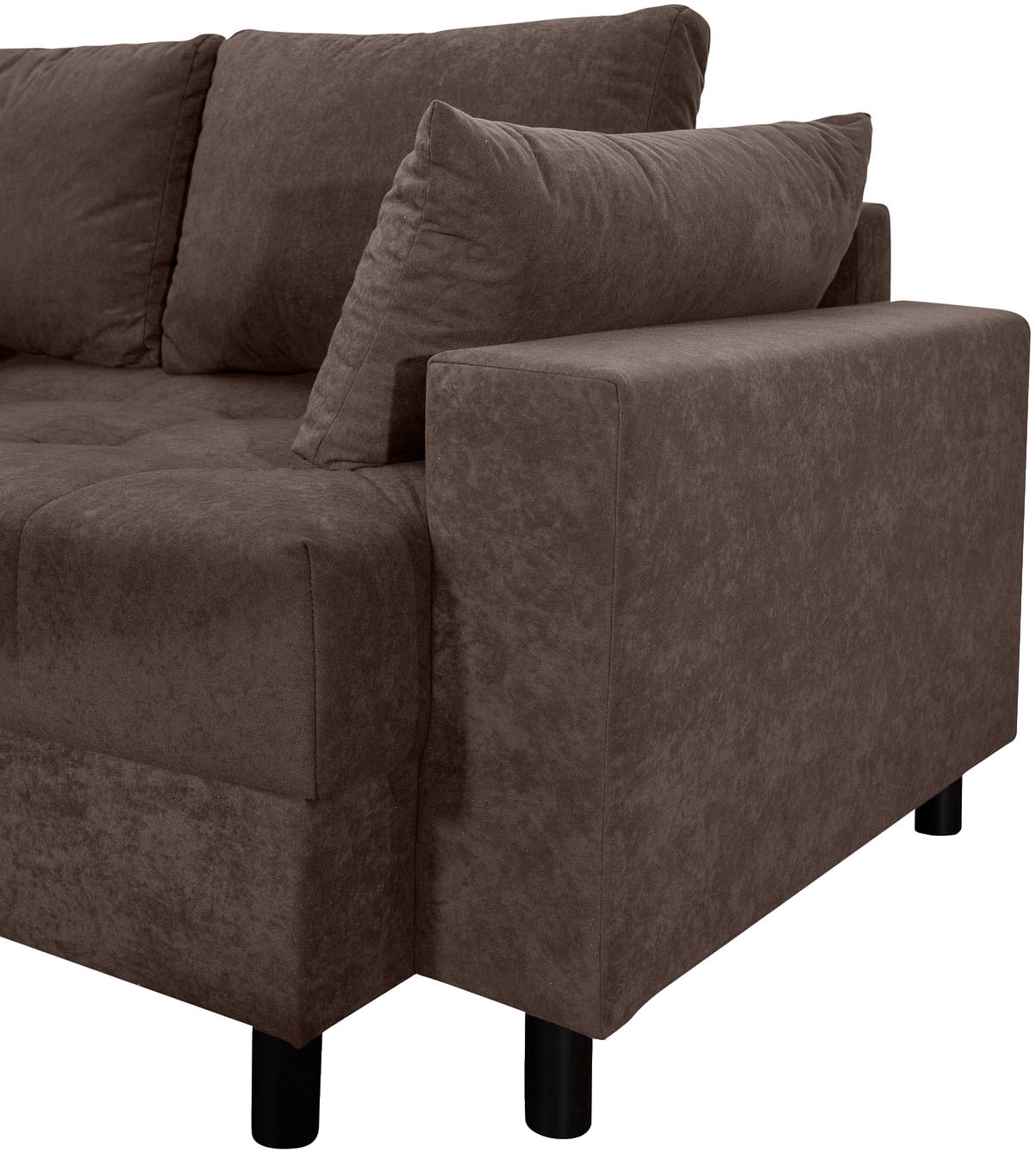 COLLECTION AB Paysage de salon »Toni U-Form, B: 298 cm« Set: Sofa & Hocker, 2 Zierkissen, Federkern