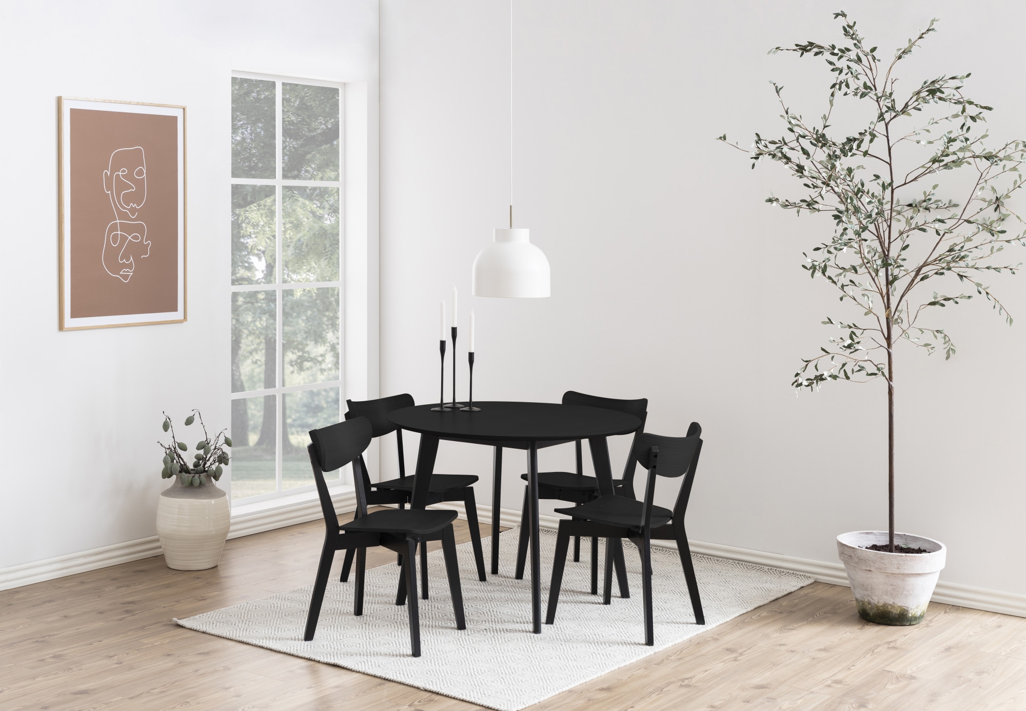 ACTONA GROUP Esstisch »Roxby rund Ø105 – kompakt, robust & pflegeleicht, zeitloses Design« Küchentisch, OTTOs Choice, 1 Stk. tlg. Roxby Esstisch rund, mit Eiche Furnier Ø 105 cm
