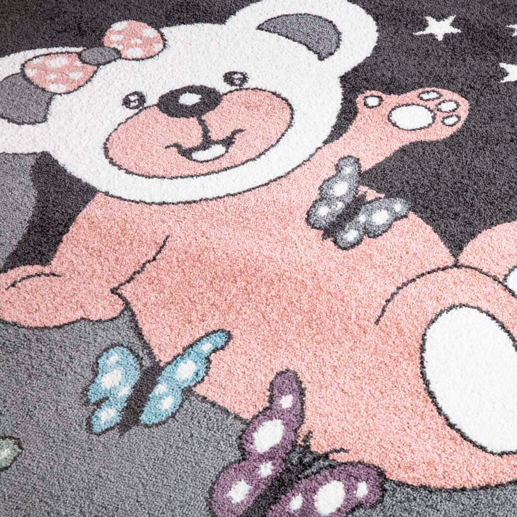 Carpet City Kinderteppich »ANIME916«, rund, 11 mm Höhe, Kinderzimmer Teppich Modern mit lustigen Cartoon-Figuren, Multi