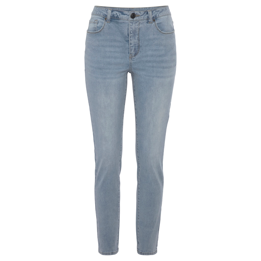 Elbsand Slim-fit-Jeans, mit Logodruck, schmale Passform, softe Denimqualität