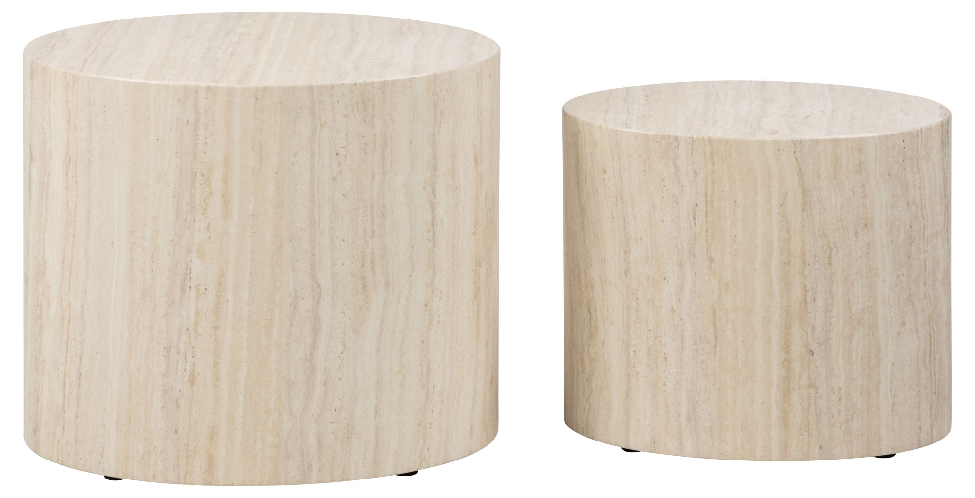 ACTONA GROUP Couchtisch »Mice 2er Set - oval, skandinavisch & modern, pflegeleicht, Komplettset« Couchtisch, Beistelltisch,  moderne ovale Form (Set, 2 st). in verschiedenen Farben, pflegeleicht