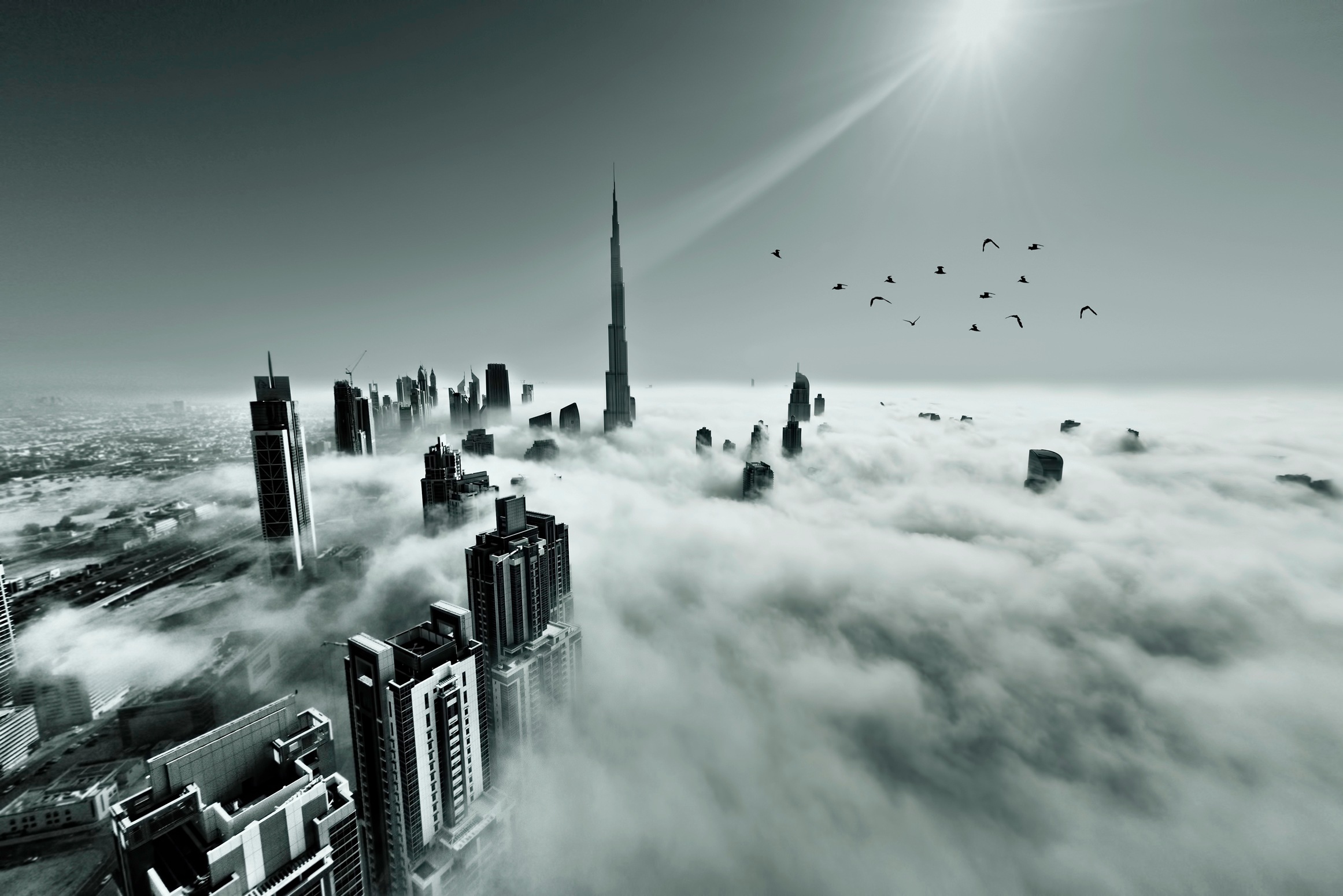 Image of Papermoon Fototapete »Photo-Art NAUFAL, NAUFAL, BURJ KHALIFA, DUBAI«, Vliestapete, hochwertiger Digitaldruck, inklusive Kleister bei Ackermann Versand Schweiz