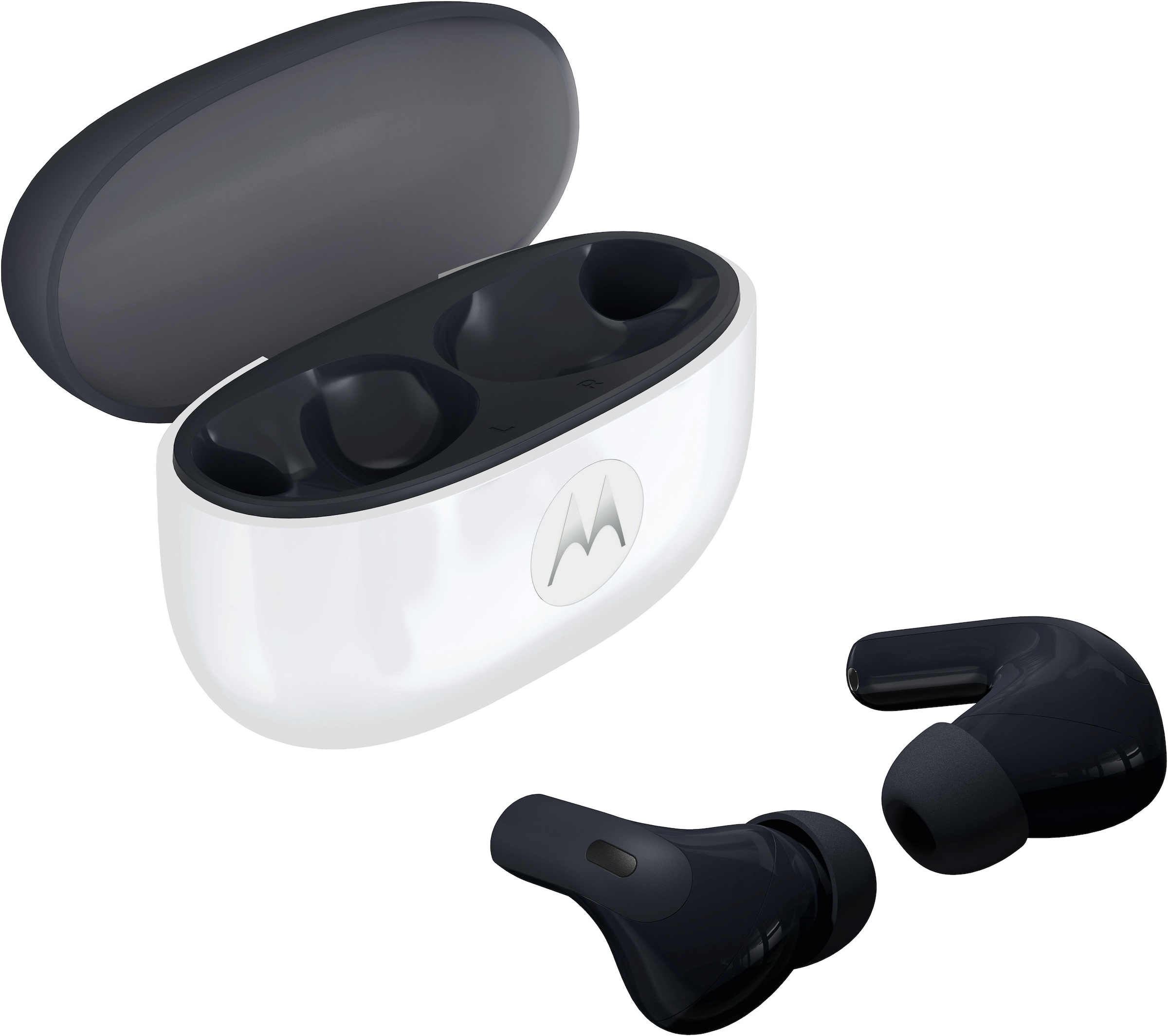Image of Motorola Bluetooth-Kopfhörer "moto buds 2" Bluetooth Active Noise Cancelling (ANC) Freisprechfunktion Hi-Res Rauschunterdrückung Transparenzmodus