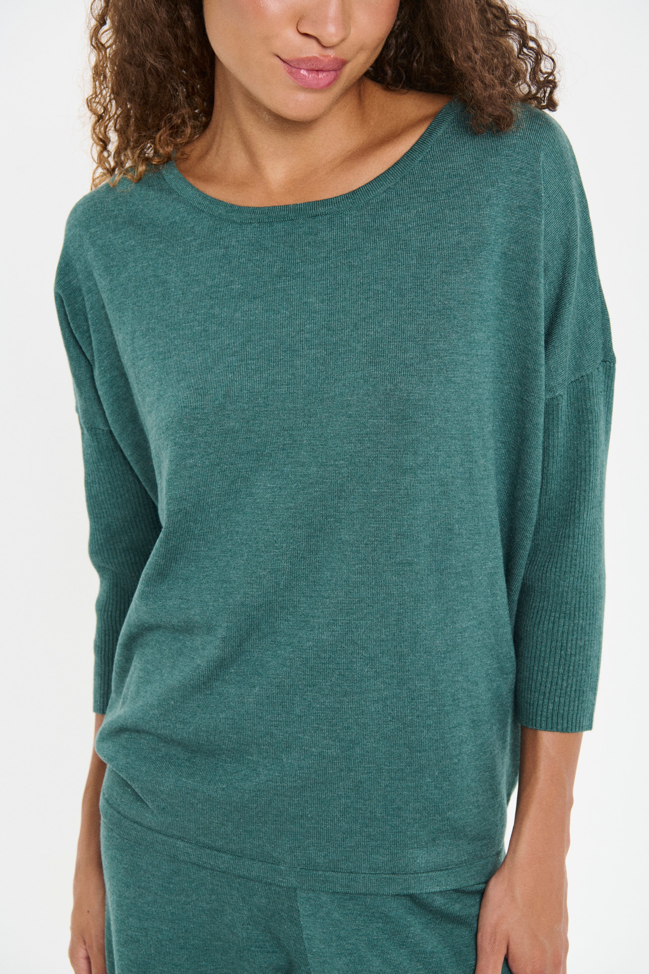 Saint Tropez Rundhalspullover »A2561, MilaSZ R-Neck«