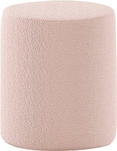 Vipack Tabouret rembourré »Moon, Hocker in rund, mit flauschigem Bouclé Stoff« L/H/P env. 41x41,5x41 cm, charge max 80 kg,  comme siège ou table de nuit, 41 cm ∅, tissu bouclé, en 4 couleurs