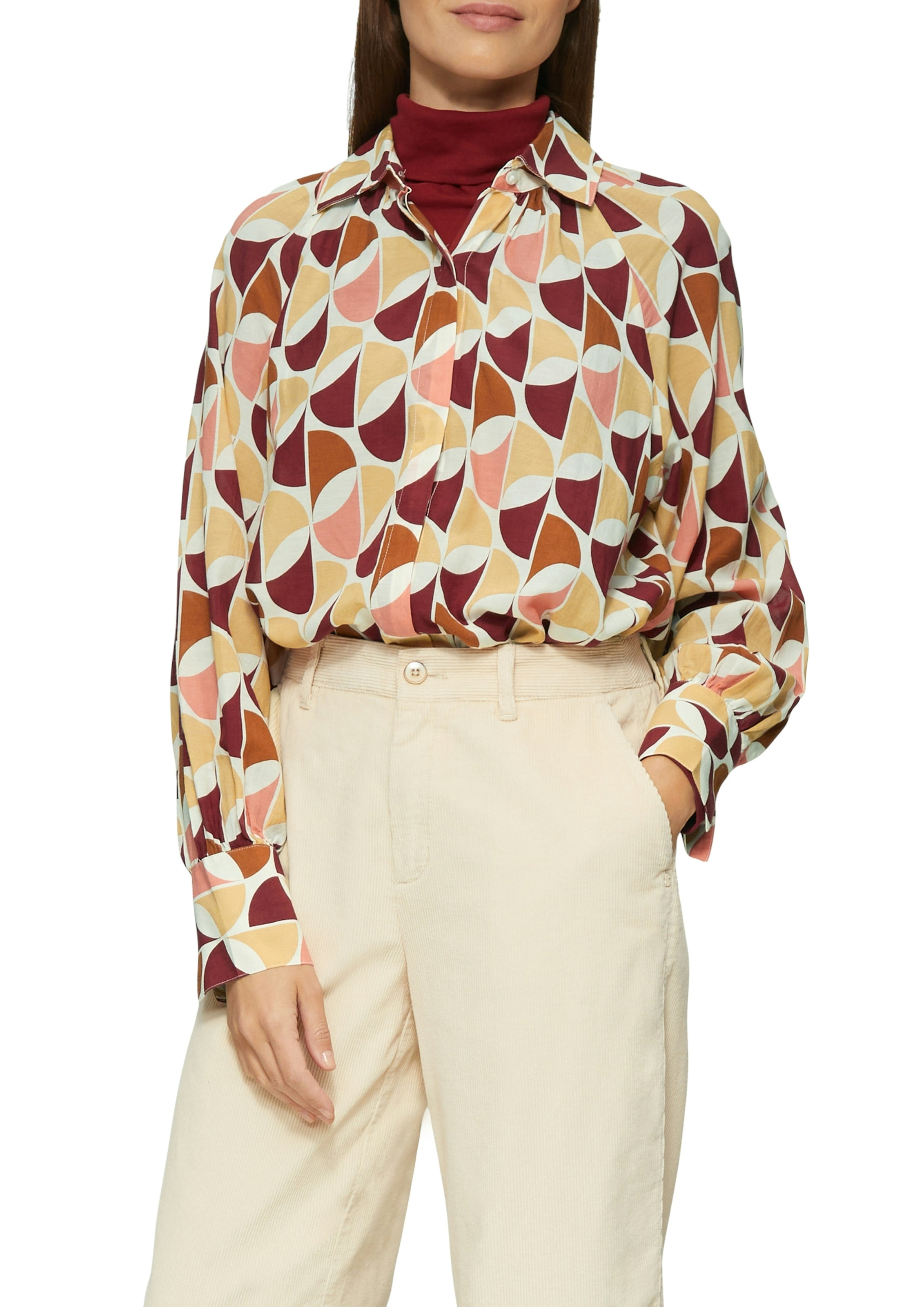 Image of s.Oliver Langarmbluse mit All-Over Muster