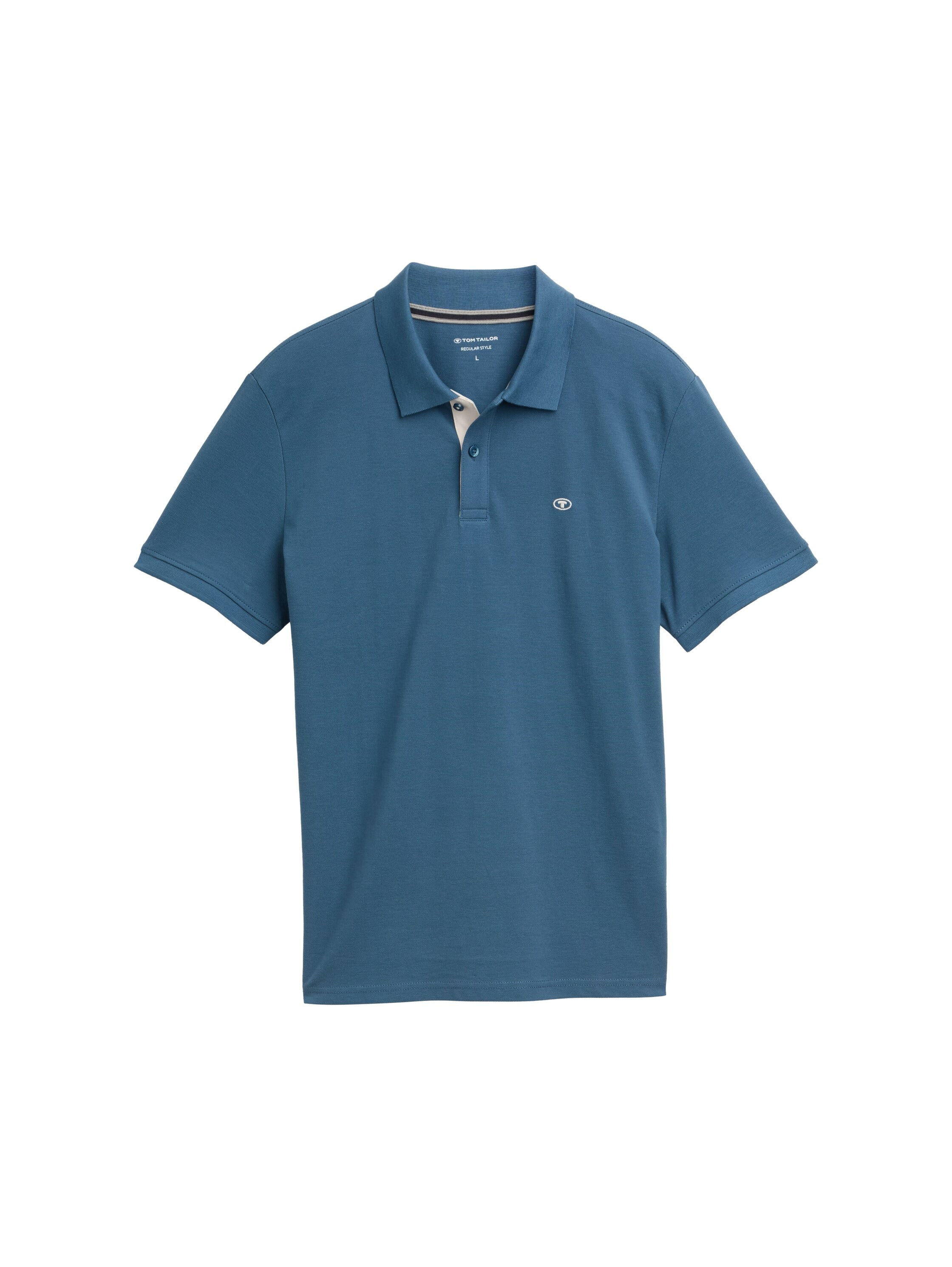 TOM TAILOR Poloshirt, mit farblich hervorgehobener Knopfleiste
