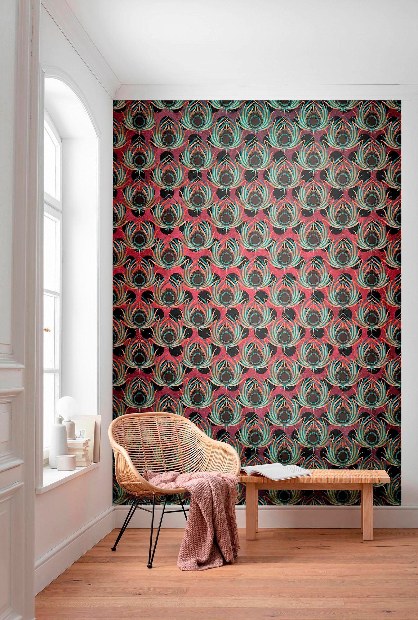 Komar Papier peint intissé »Paon« 200x280 cm (Breite x Höhe)