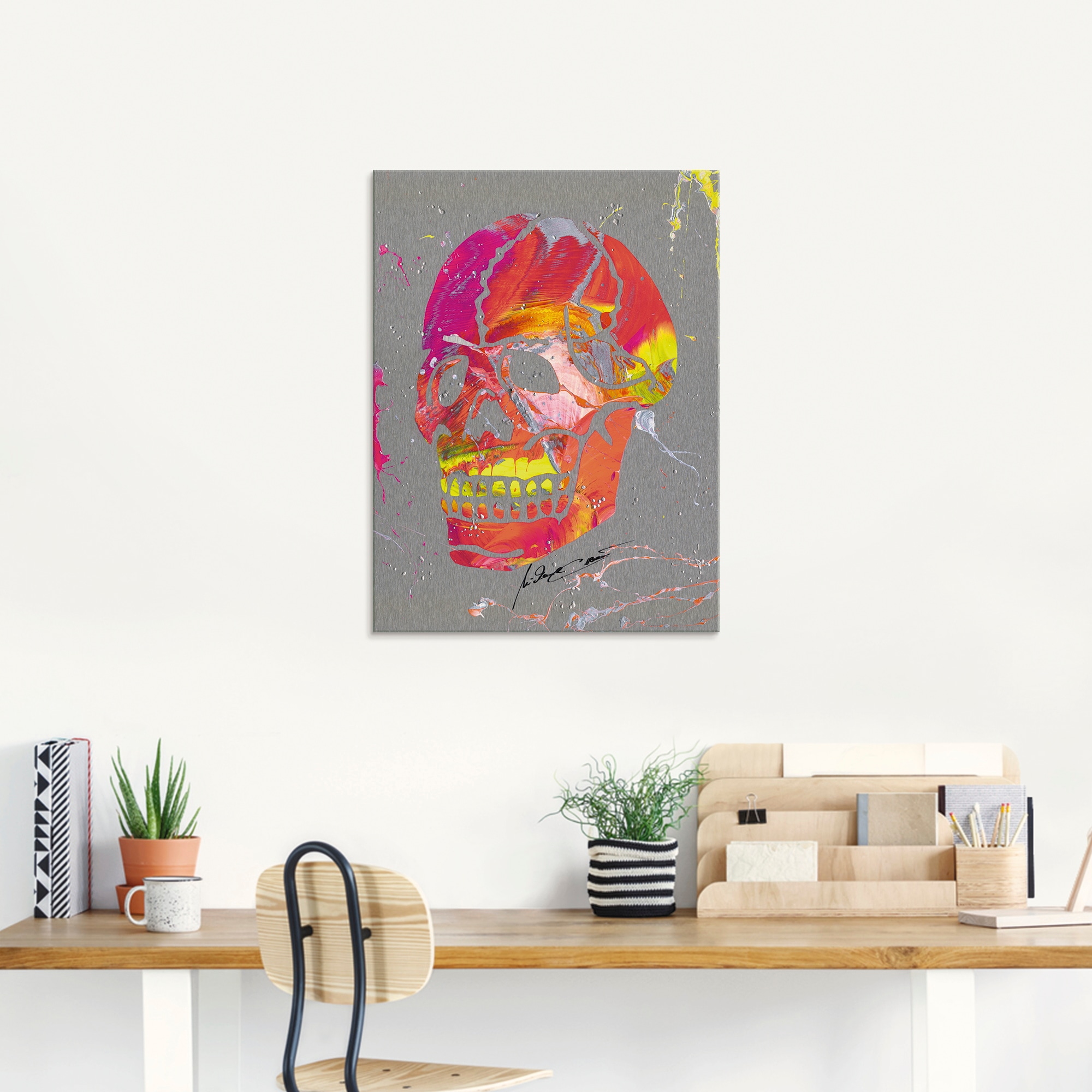 Artland Glasbild »Totenkopf 2« Körper 1 Stk. tlg. in verschiedenen Grössen