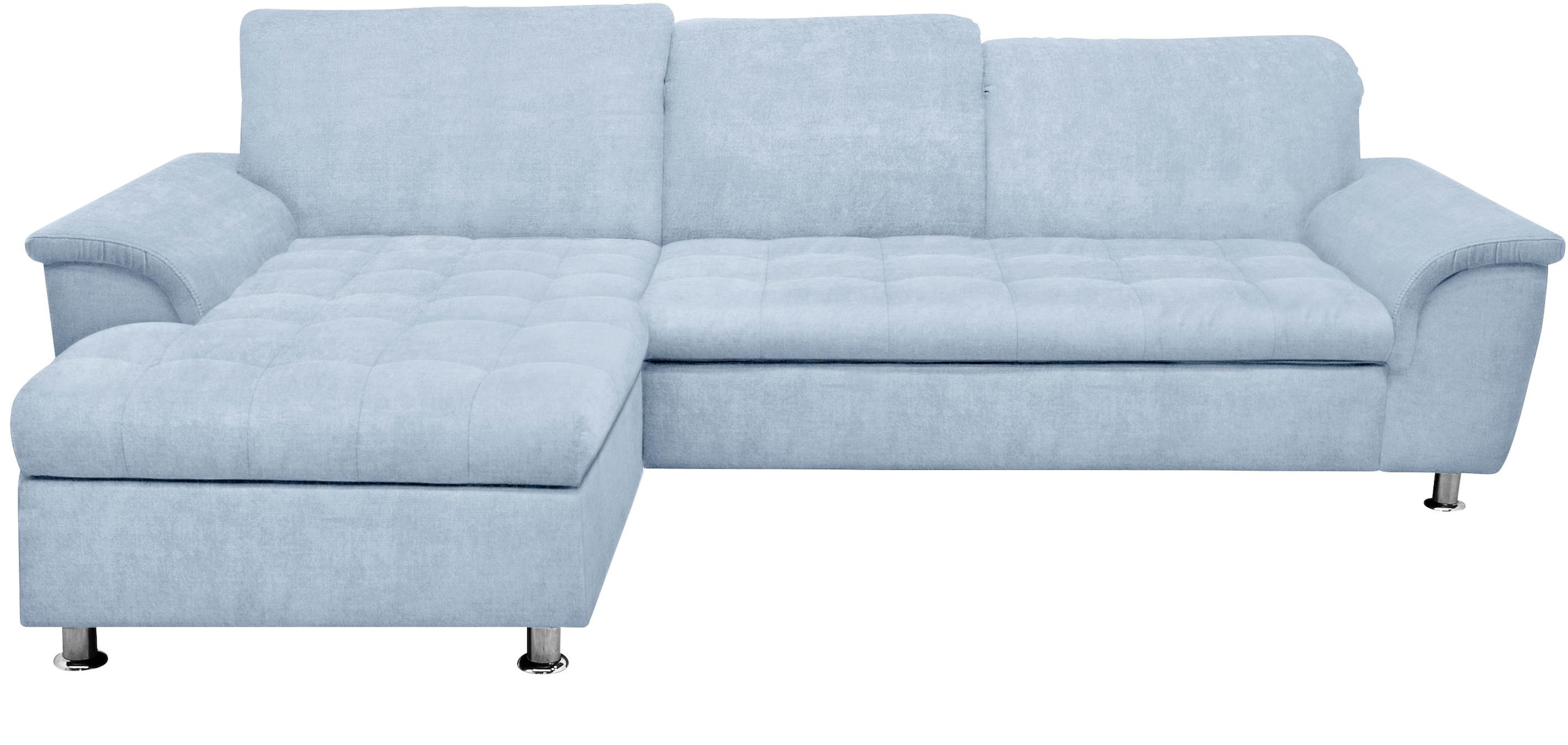 DOMO collection Ecksofa Franzi, wahlweise mit Bettfunktion, Bettkasten und Kopfteilverstellung