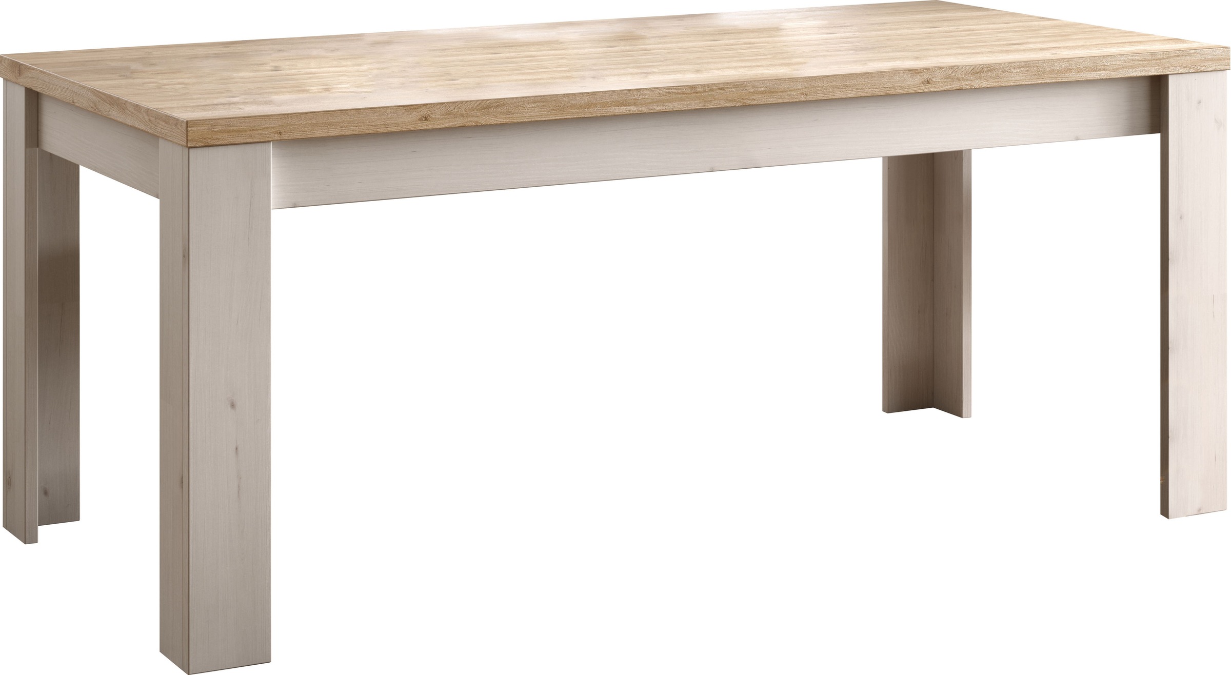 Image of GOODproduct Esstisch "Country 180 x 90 cm, Küchentisch, Esszimmertisch," zweifarbig, rechteckig, Tischplattenstärke 38 mm