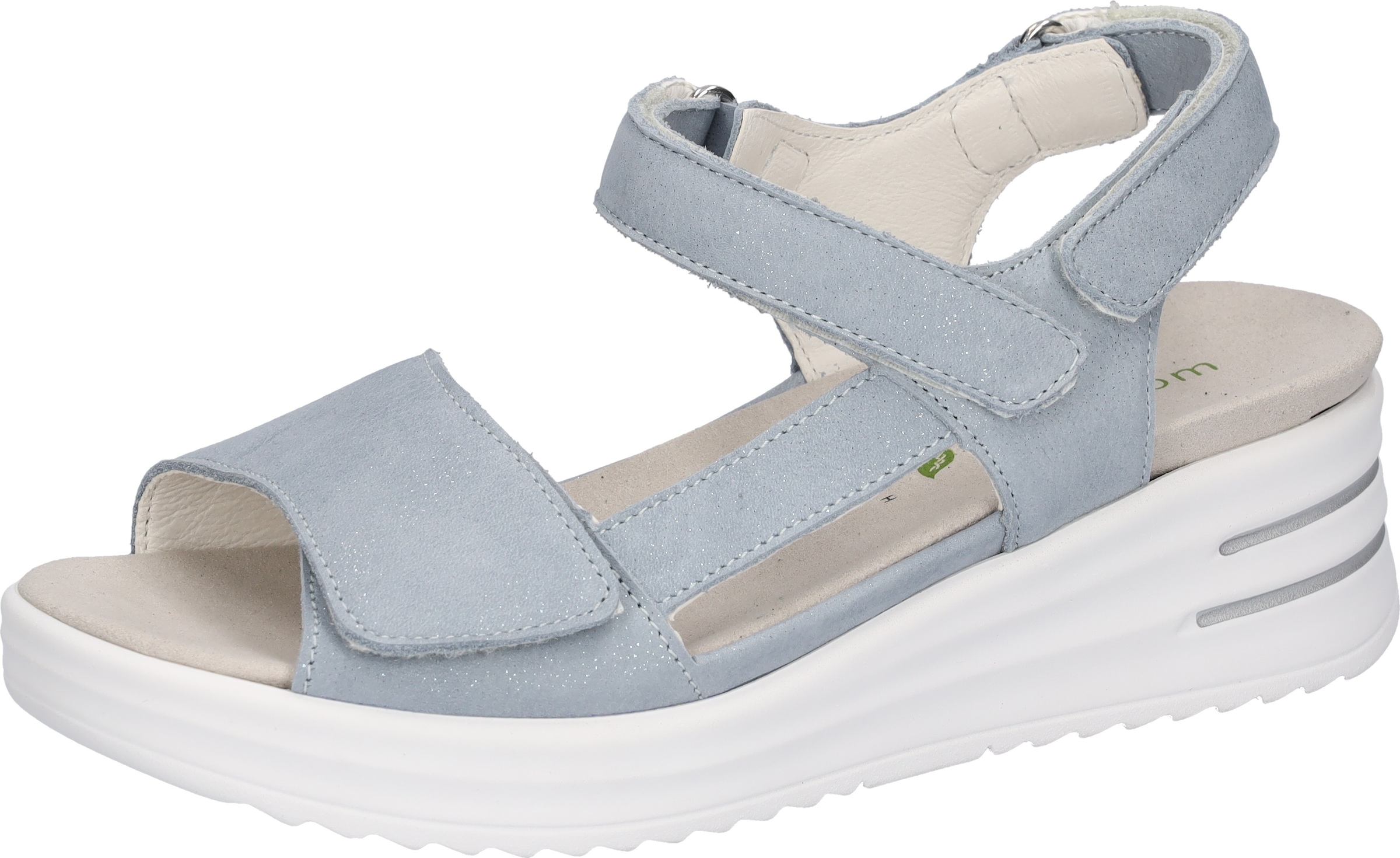 Image of Waldläufer Keilsandalette "H-DINA" Sandale, Klettschuh, Sommerschuh in Komfortweite H (= sehr weit)