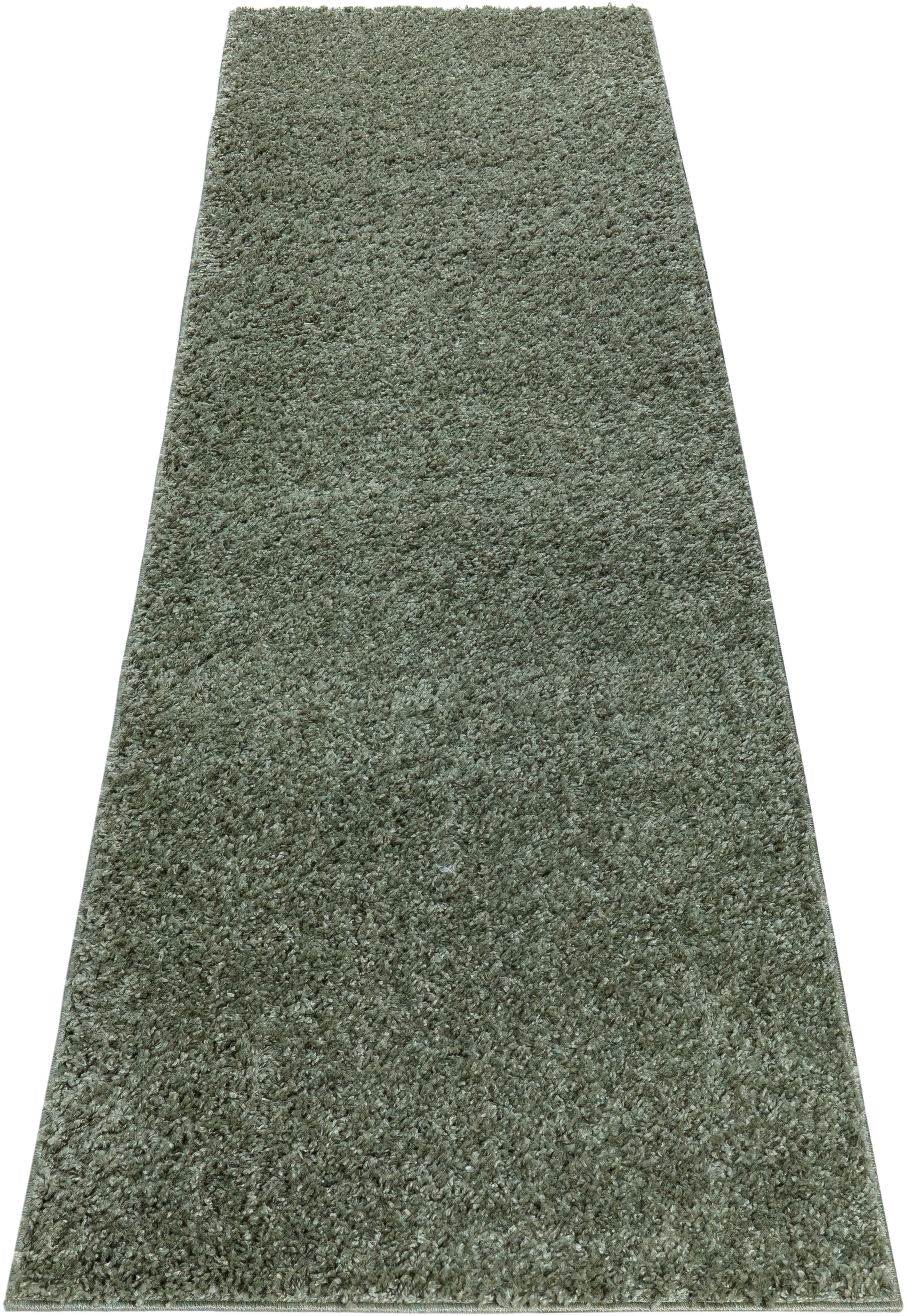 Bruno Banani Chemin de table »Shaggy Soft« Rectangulaire 30 mm Höhe Läufer, Brücke, gewebt, Uni-Farben, besonders weich