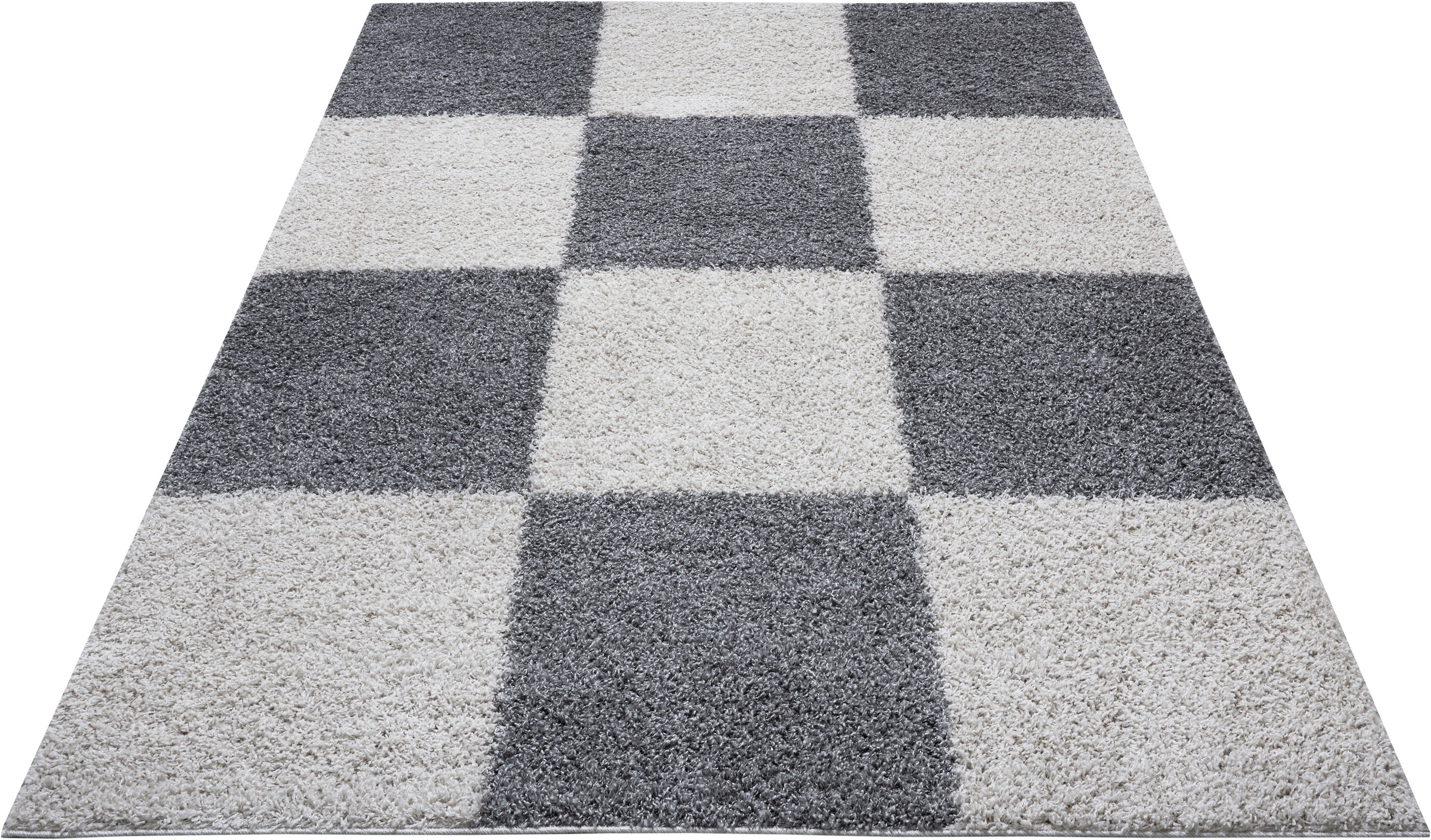 Image of my home Hochflor-Teppich »Aura«, rechteckig, 30 mm Höhe, Shaggy, weicher Flor, Patchwork Design, Wohnzimmer, Schlafzimmer, Arbeitszimmer, Robust, Pflegeleicht bei Ackermann Versand Schweiz