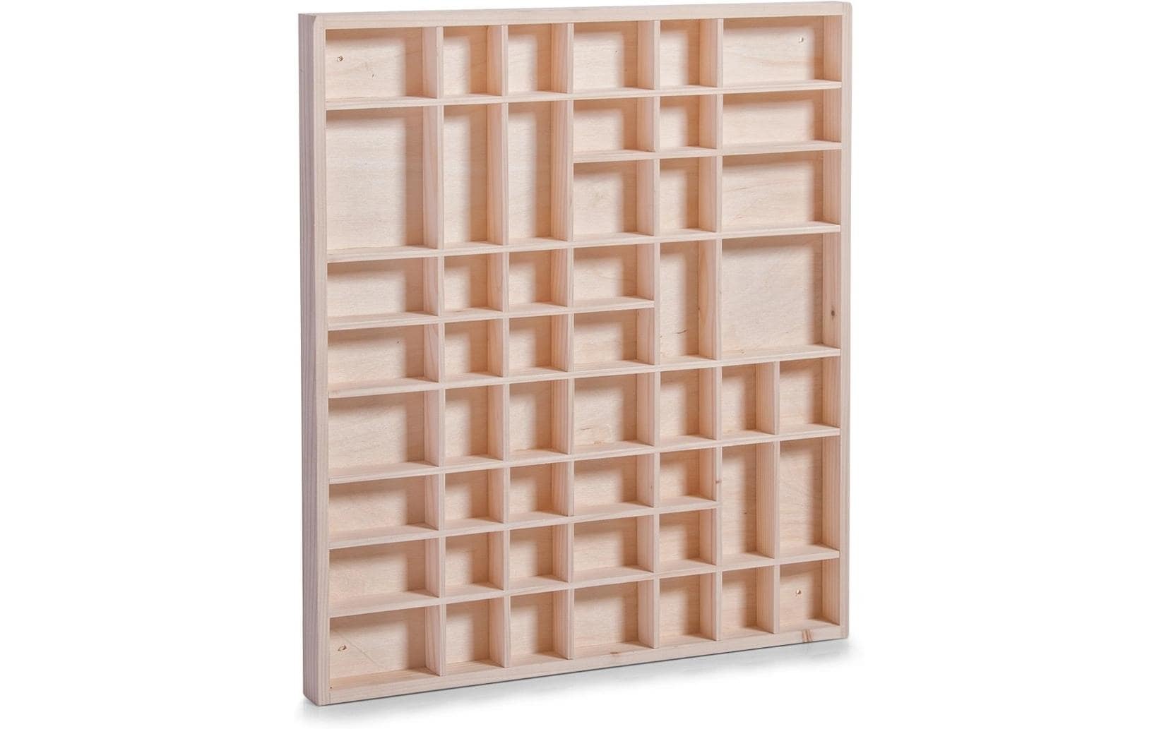 Zeller Vetrina Decorativa In Legno Marrone 52x46 Cm