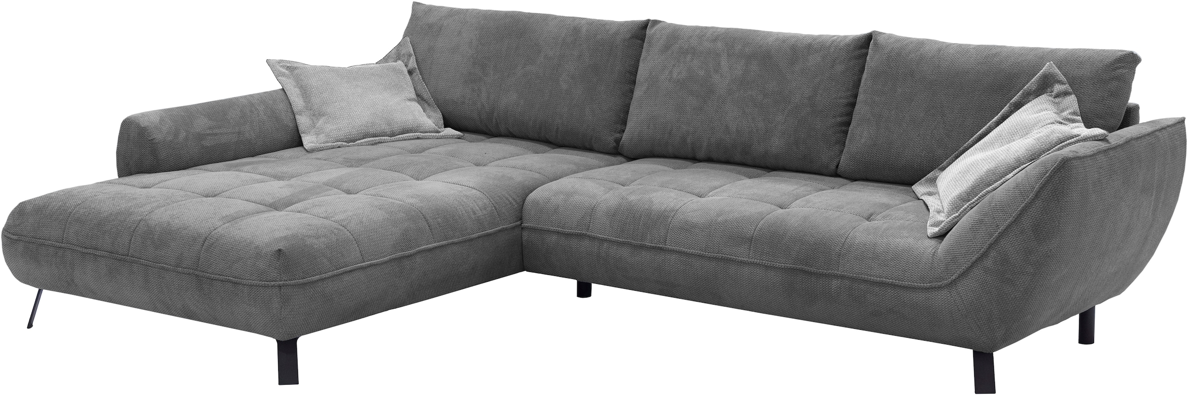 exxpo - sofa fashion Ecksofa »Biarritz modern und elegantes Mega Sofa mit tollem Sitzkomfort, L-Form«, XXL– Longchair Ecke in hochwertiger Verarbeitung, Stellmasse 324x203cm