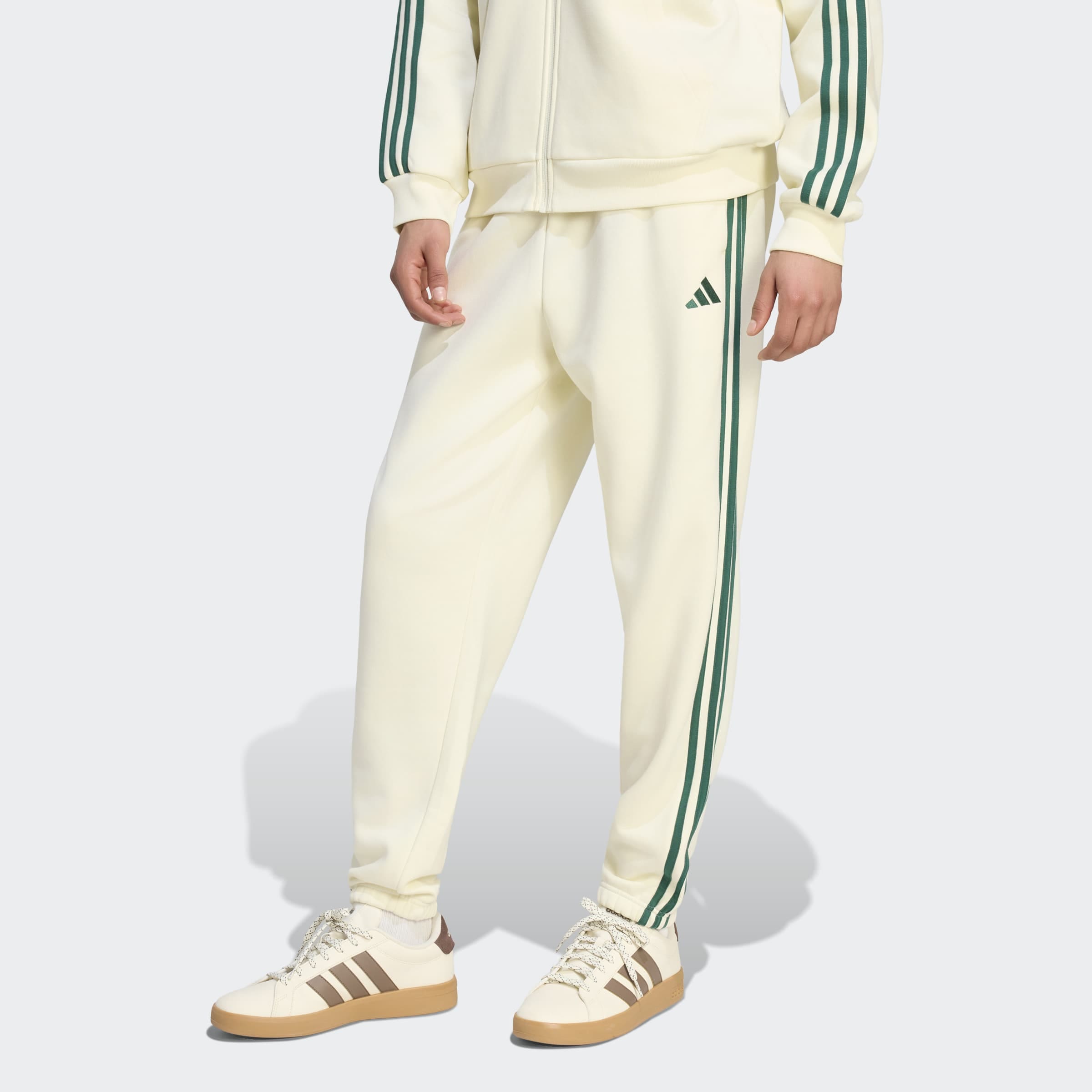 Image of adidas Sportswear Sporthose "ESSENTIALS 3-STREIFEN, SCHMAL ZULAUFEND, BÜNDCHEN"