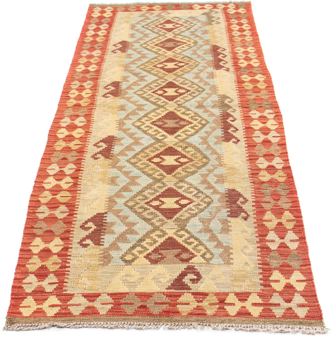 Image of morgenland Läufer »Kelim Medaillon Rosso 201 x 73 cm«, rechteckig, 0,4 mm Höhe, OrientOptik bei Ackermann Versand Schweiz