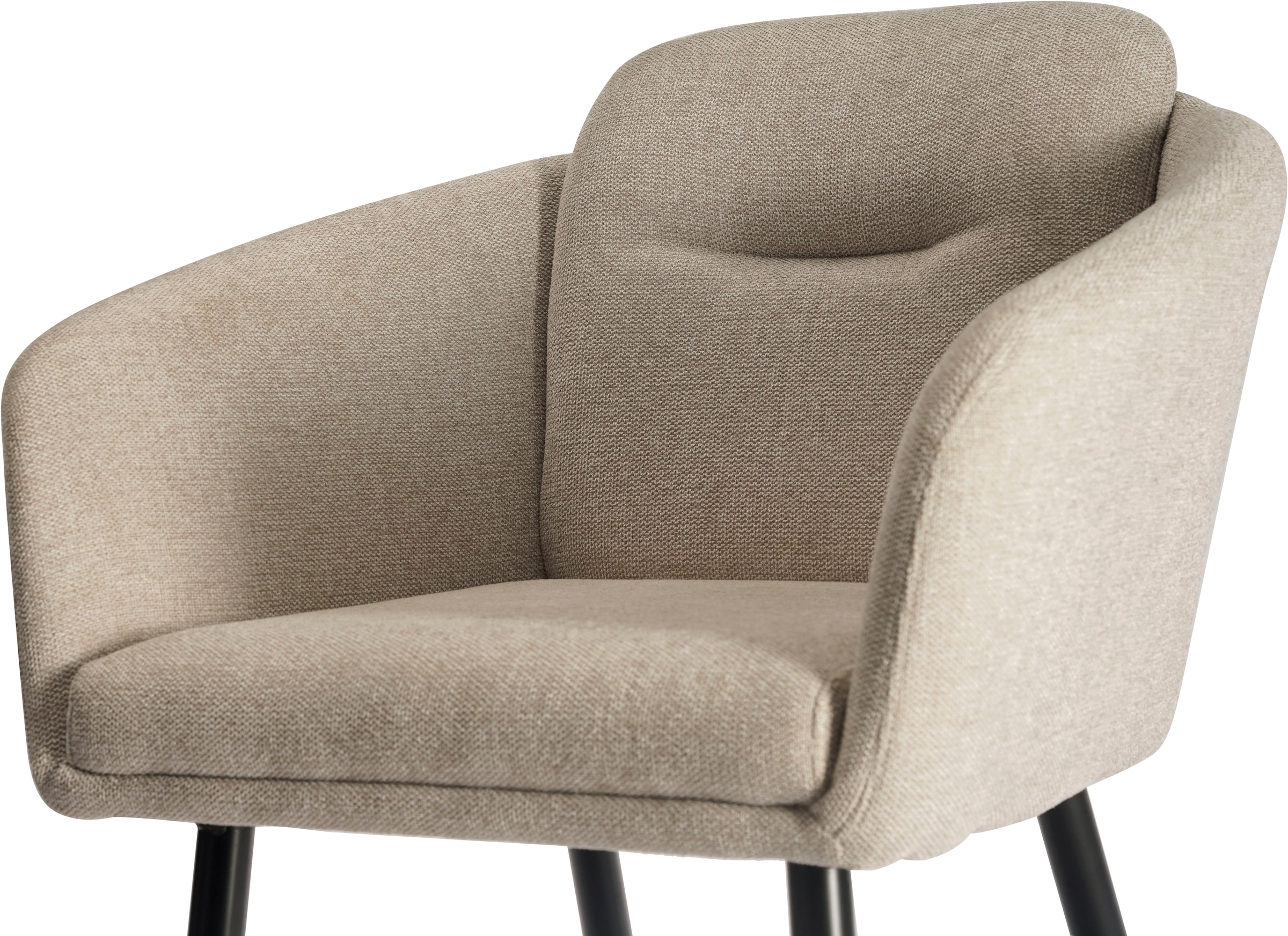 LeGer Home by Lena Gercke Chaise de salle à manger »Fleur« (Set) 2 cuisStrukturstoff, ergonomisches Design, gesteppte Rückenlehne