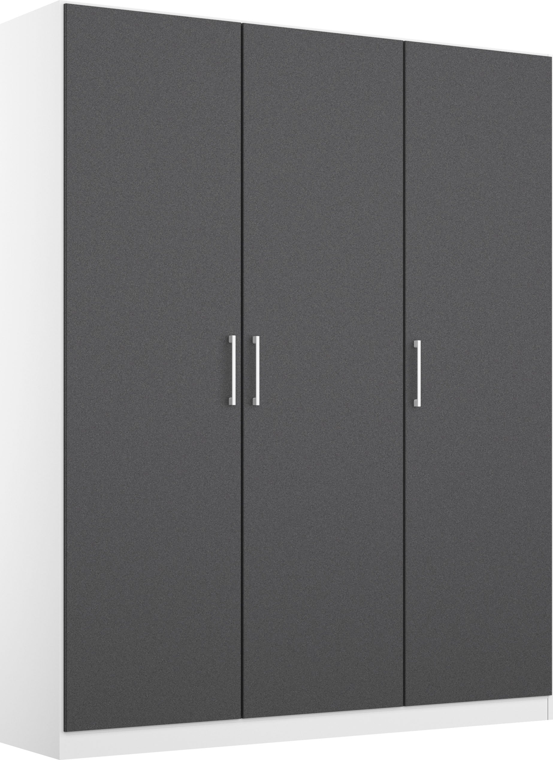 rauch Drehtürenschrank »Kleiderschrank Schrank Garderobe Wäscheschrank COSMO« mit zusätzlichen Einlegeböden, Metallgriffe in Weiss MADE IN GERMANY