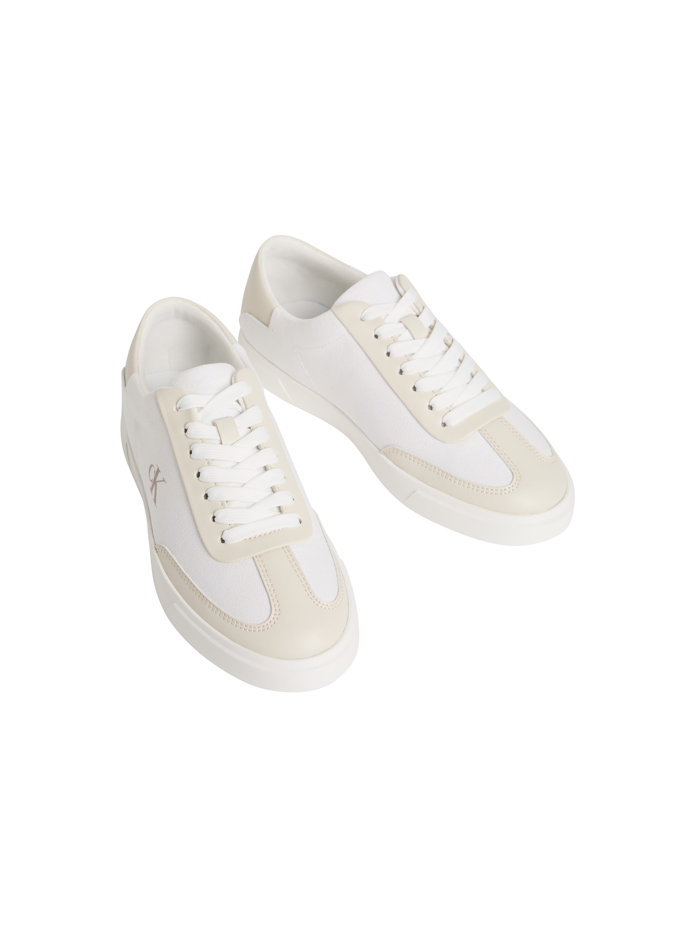 Image of Calvin Klein Plateausneaker "LOW PRO CUPS WT CANV MG" Schnürschuh, Halbschuh, Freizeitsneaker mit seitlichem CK-Logo