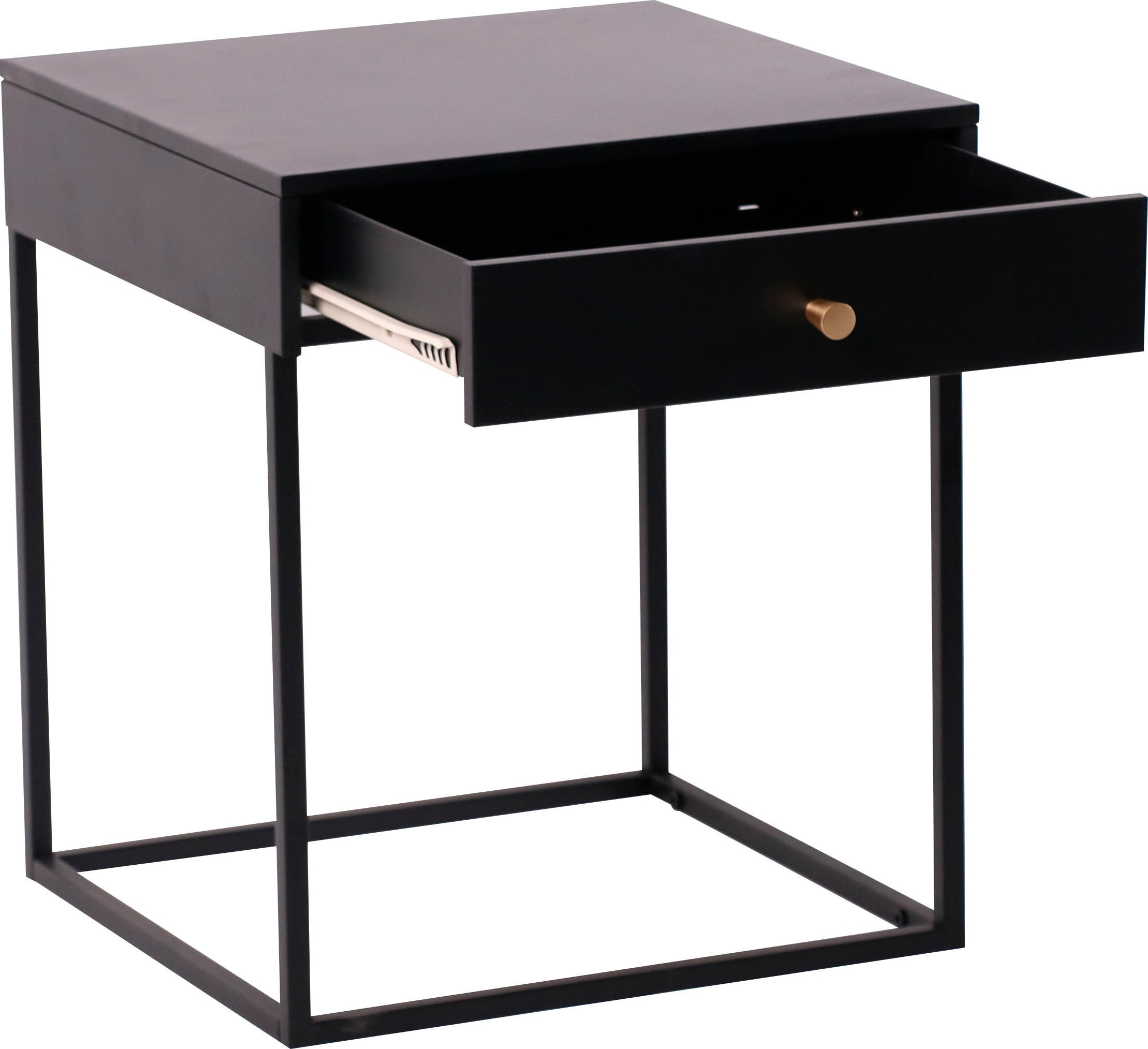 Homexperts Nachtkommode »Pep«, Beistelltisch / Nachtkommode im modernen Metalldesign