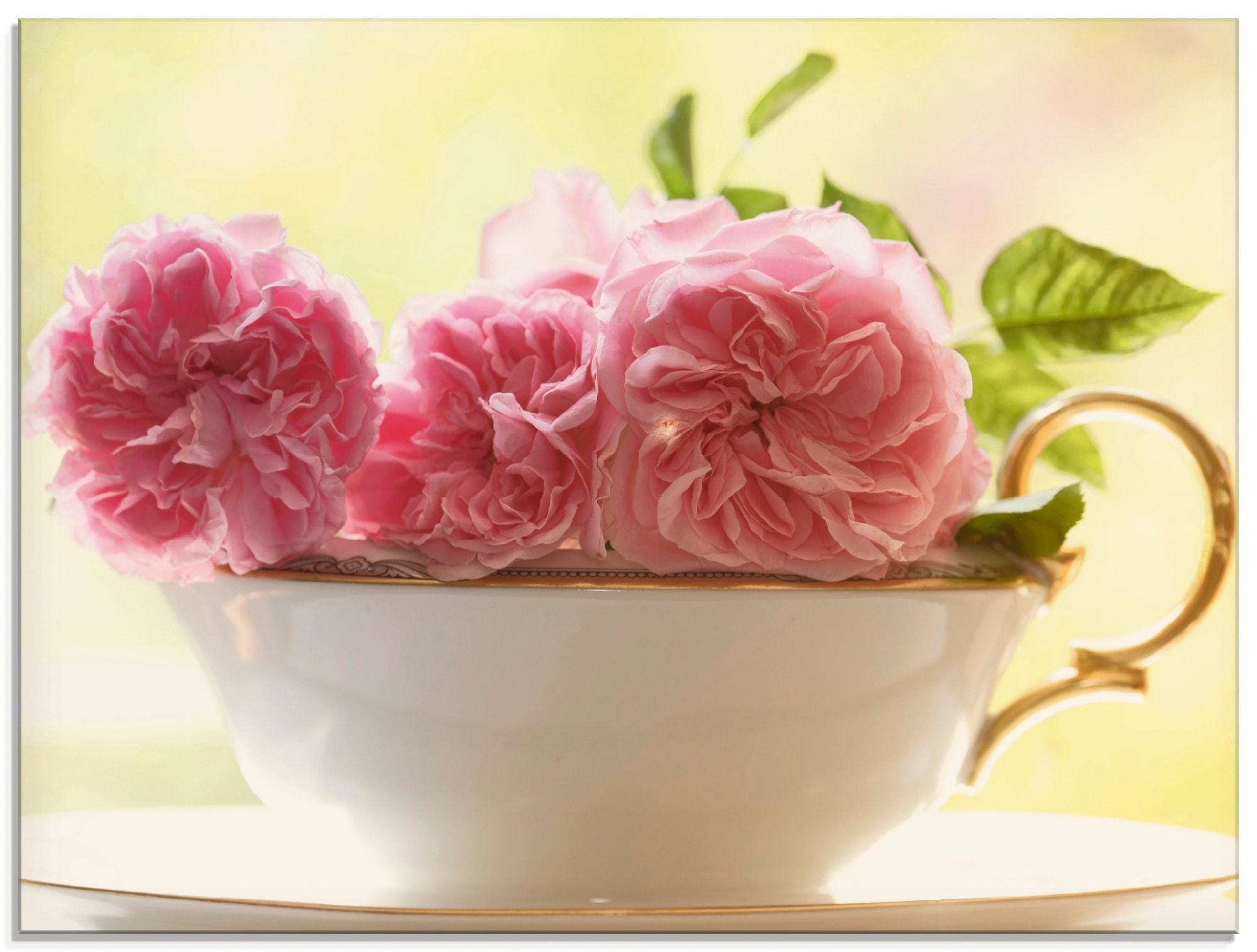 Image of Artland Glasbild "Vintage Rosen" Blumen 1 Stk. tlg. in verschiedenen Grössen