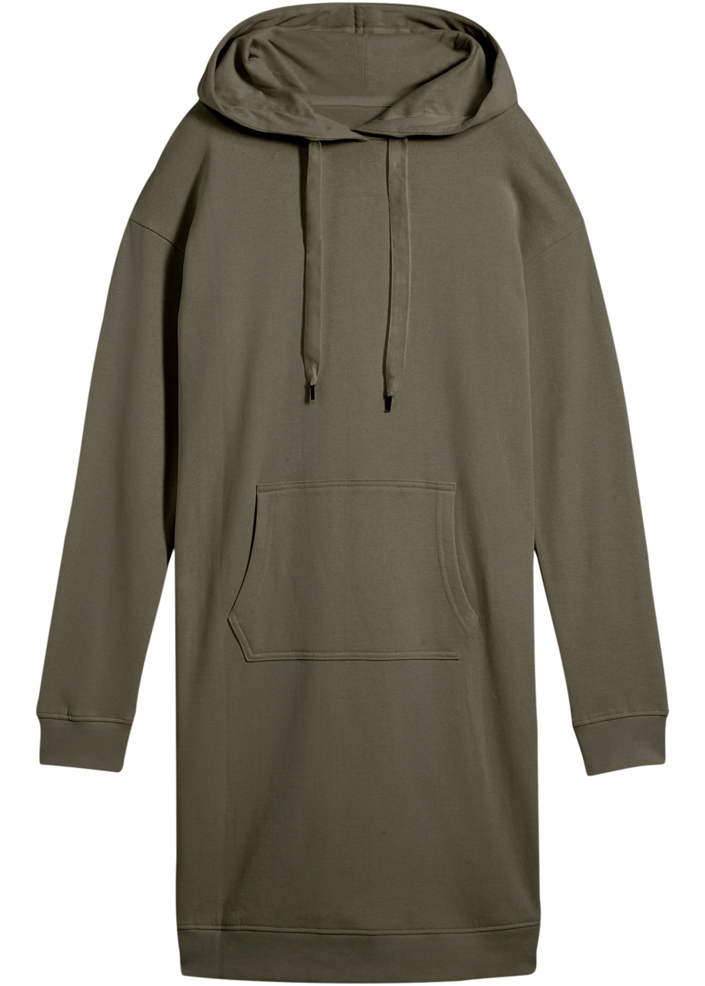 Image of bonprix Sweatkleid "Sweatkleid mit Baumwolle" Kängurutasche mit Kapuze, aus Baumwolle und Viskose, lockere Passform