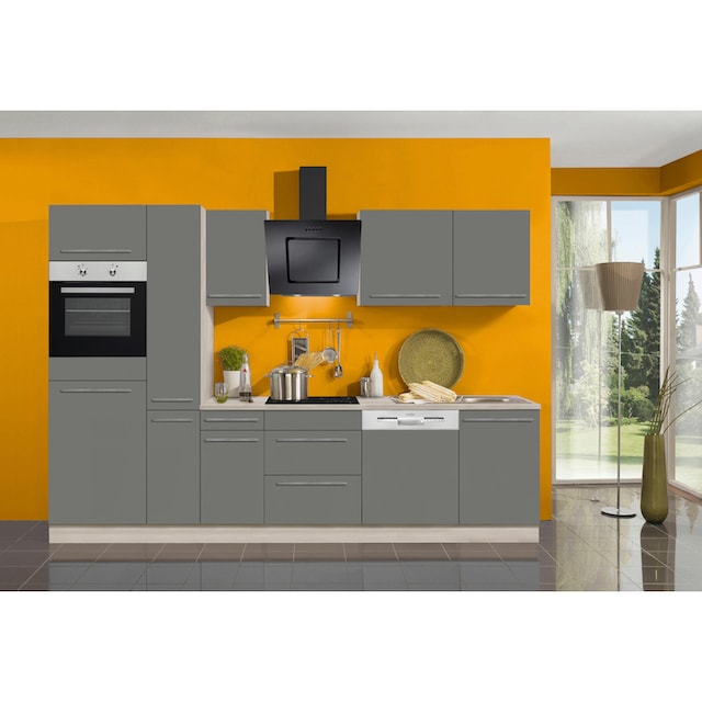 ♕ OPTIFIT Küchenzeile »Bern«, Breite 300 cm, höhenverstellbare Füsse,  wahlweise mit E-Geräten versandkostenfrei auf