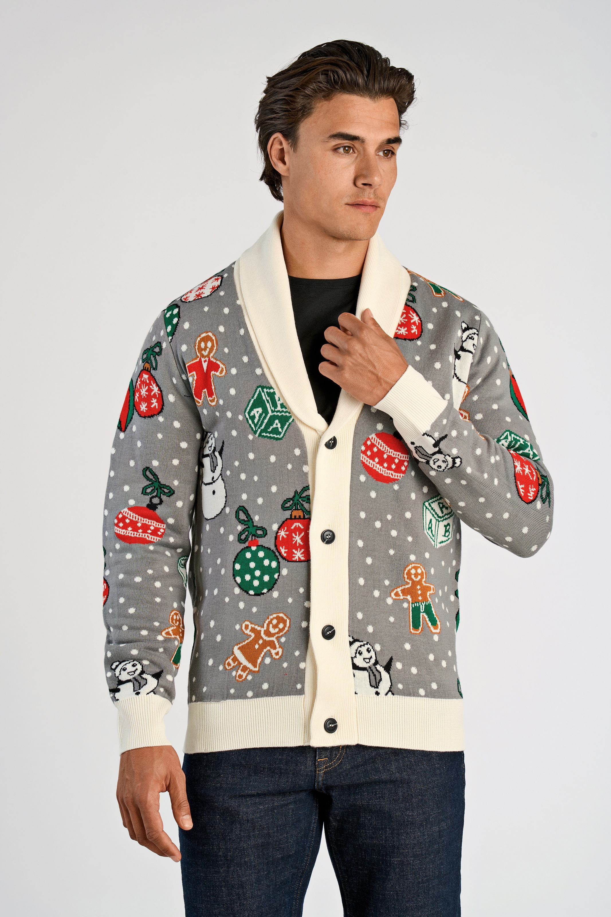 Image of LINDBERGH Weihnachtspullover mit Intarsien Muster