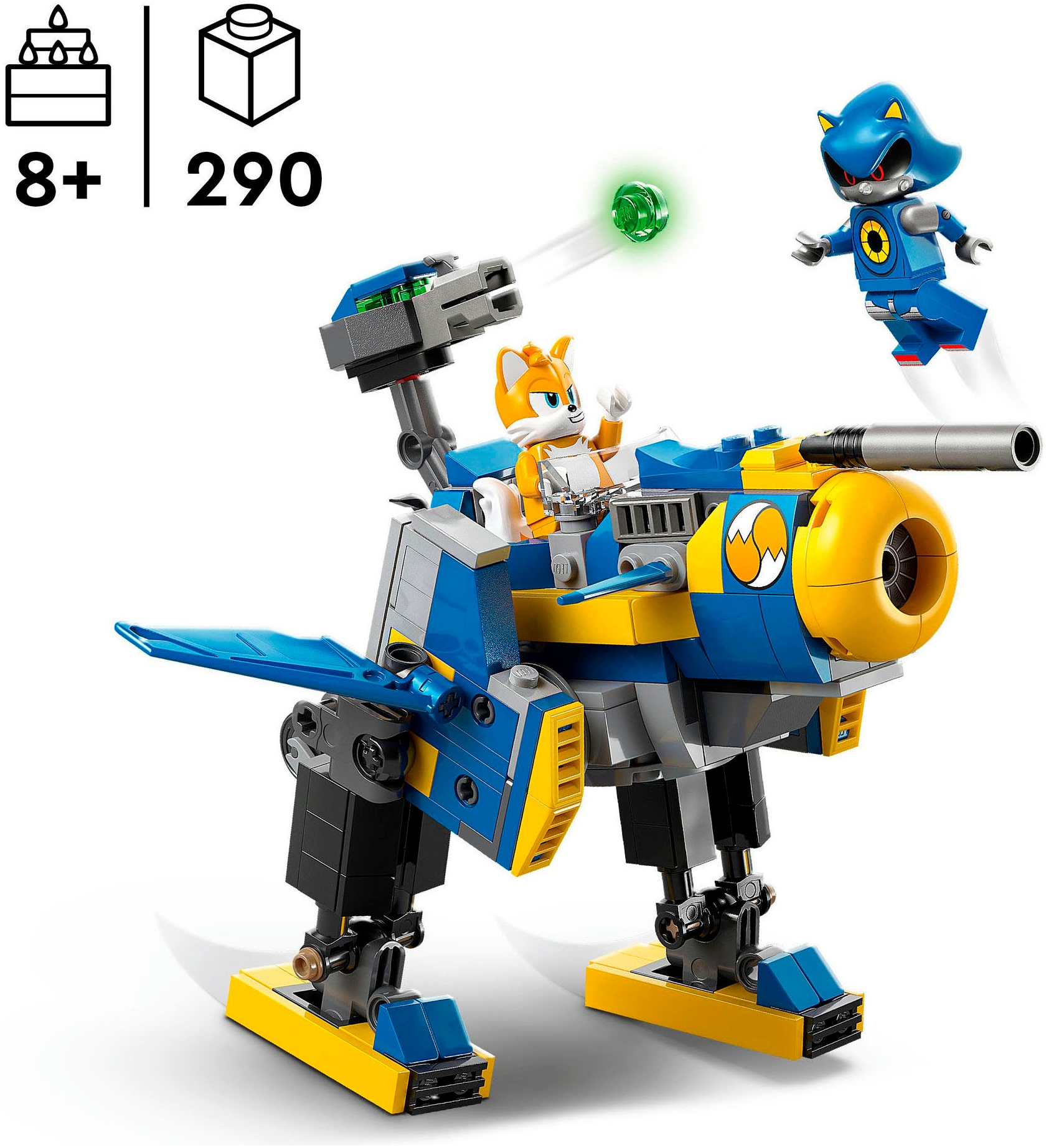LEGO® Pions de construction »Cyclone vs. Metal Sonic (77002), LEGO Sonic« fabriqué en Europe